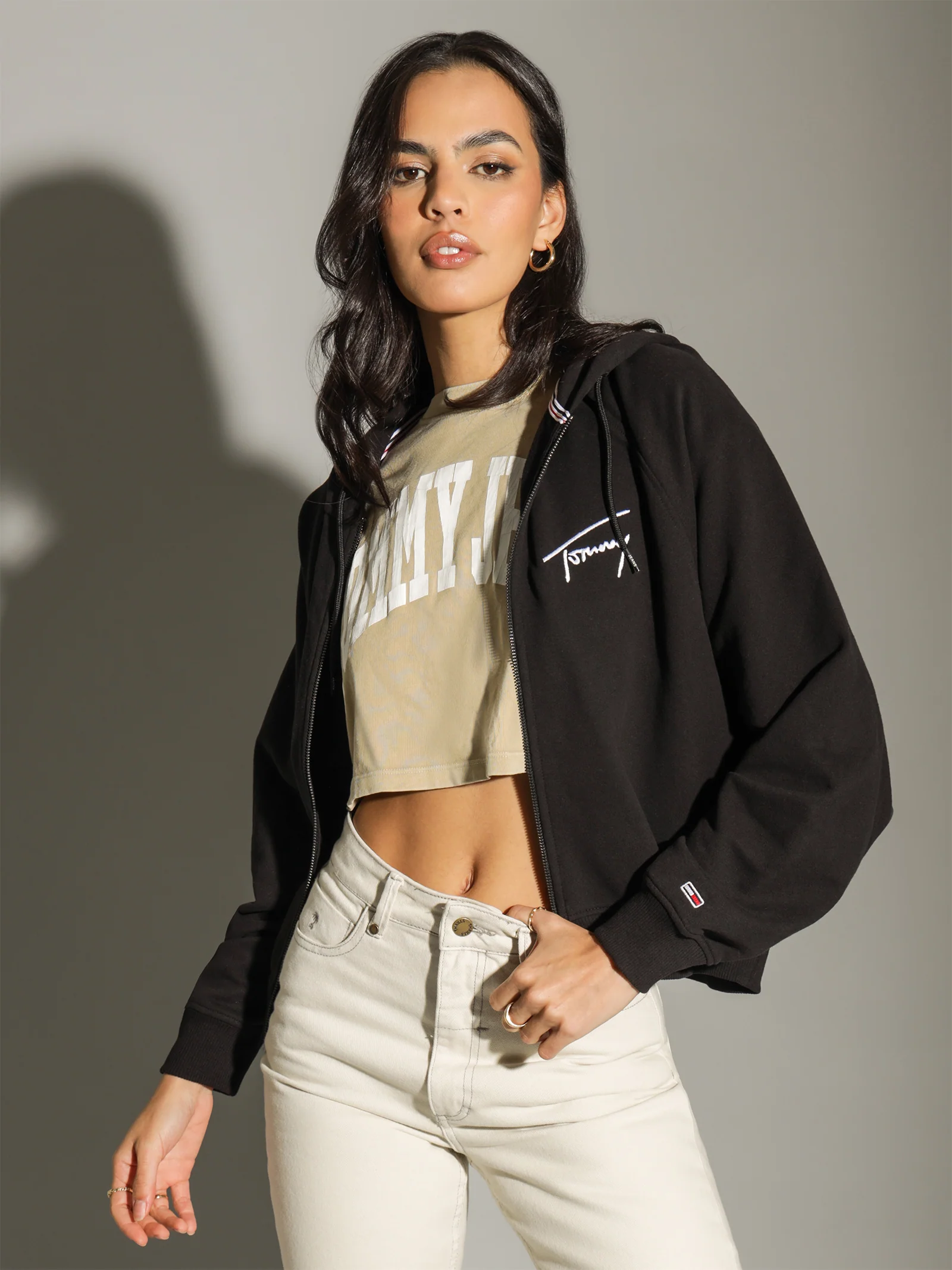 Boxy Signature Zip Hoodie - Image 4