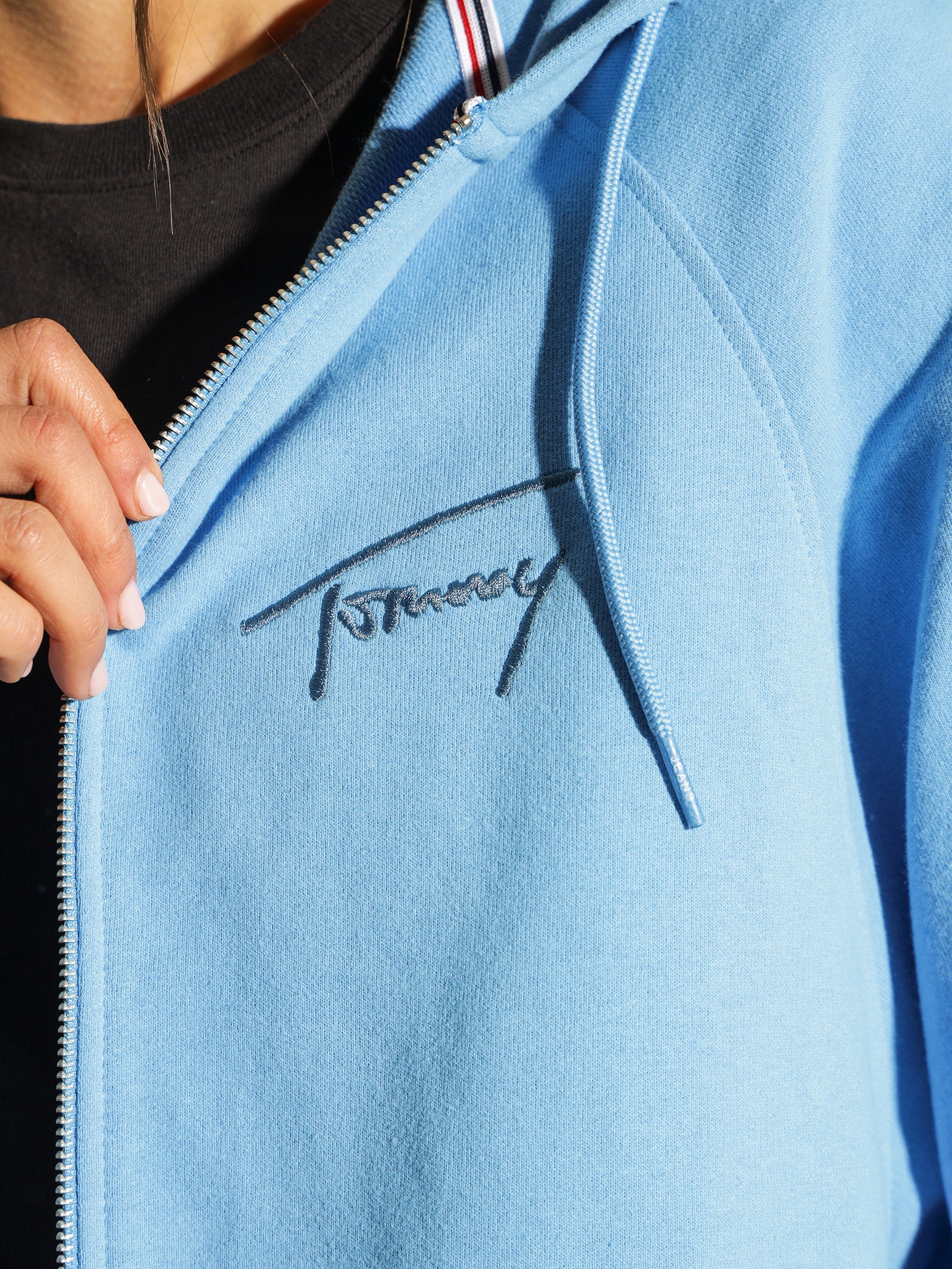 Boxy Signature Zip Hoodie - Image 6