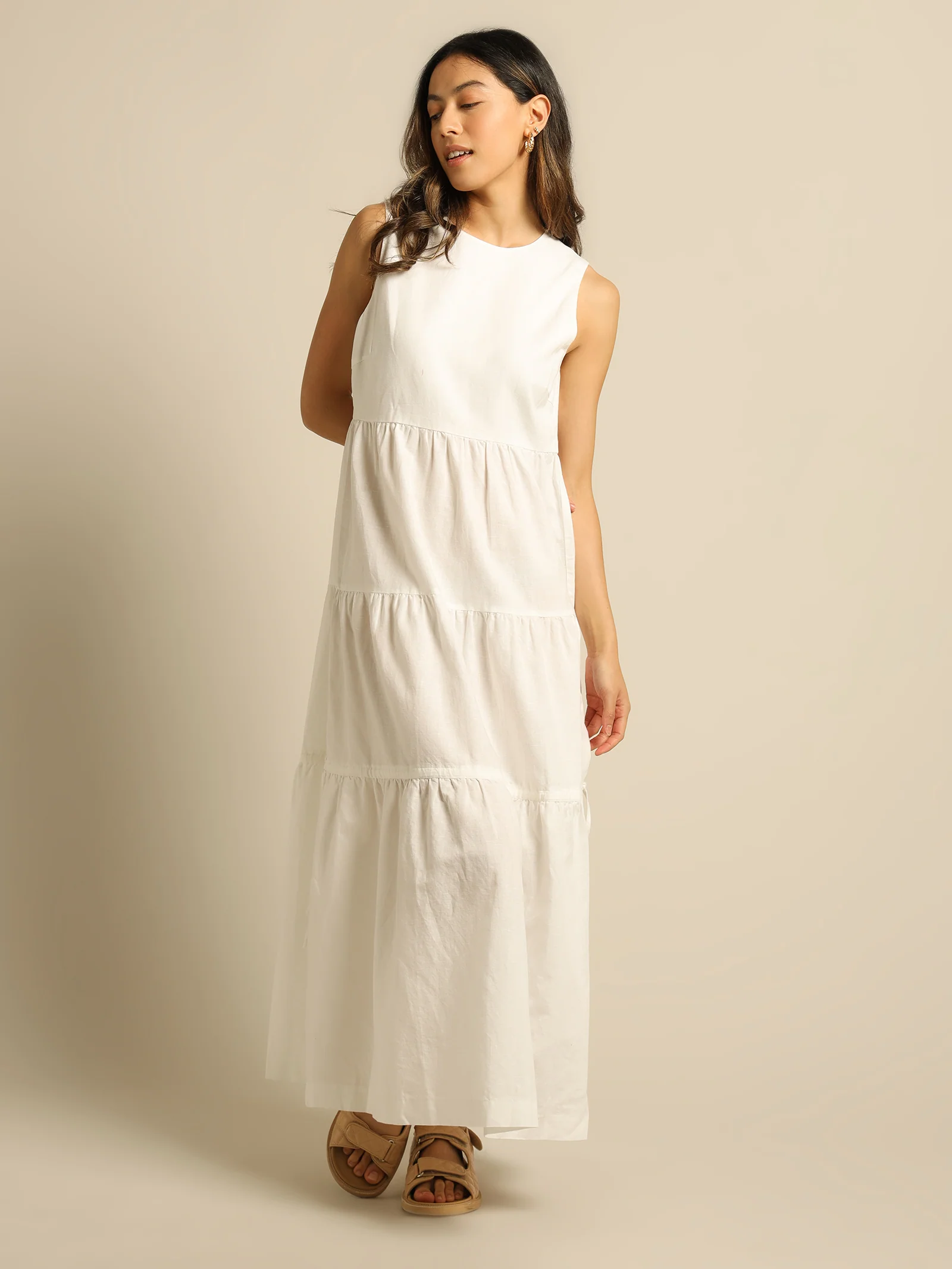 Brea Linen Maxi Dress - Image 4