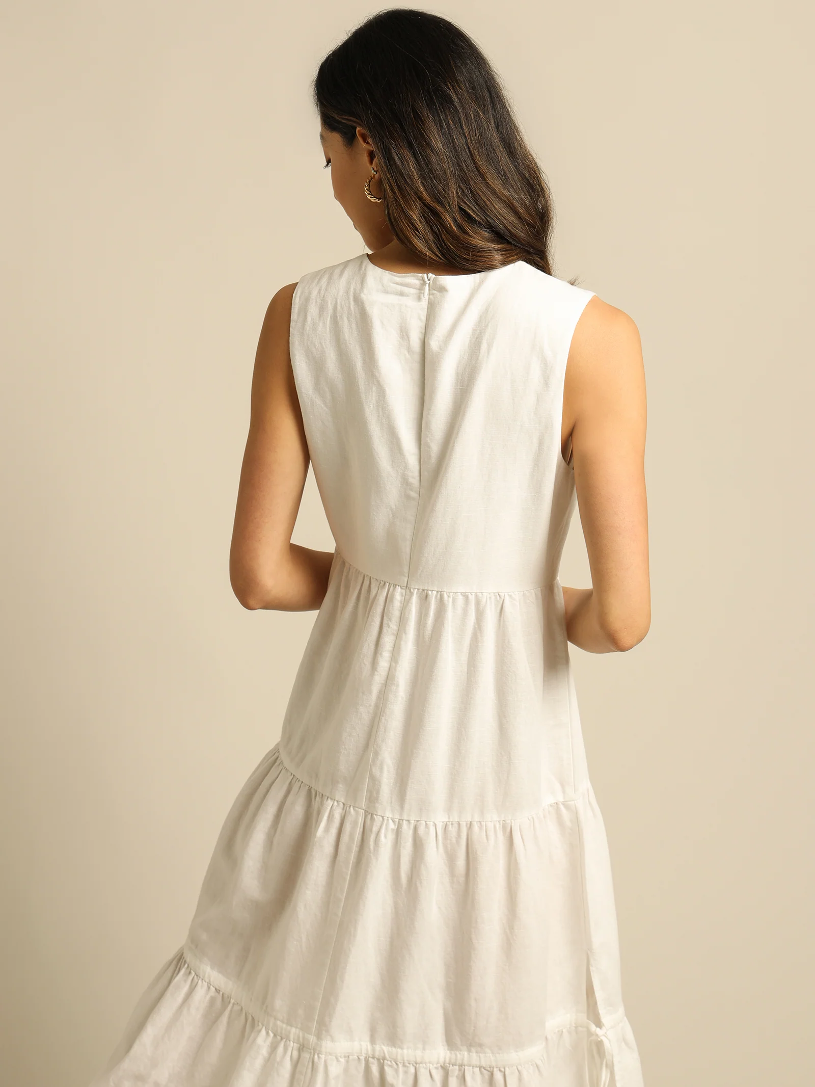 Brea Linen Maxi Dress - Image 6