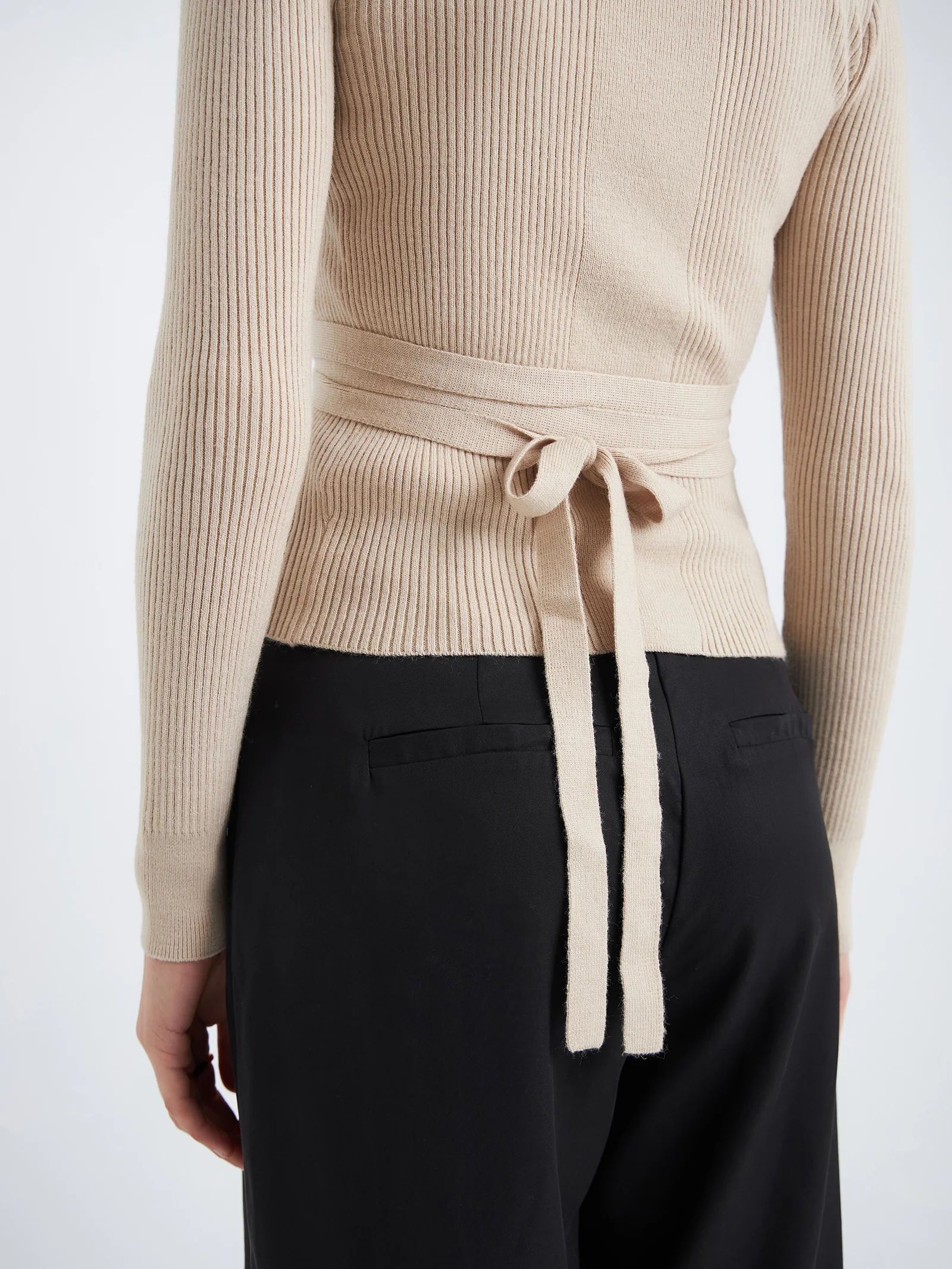 Bria Wrap Knit Top - Image 3