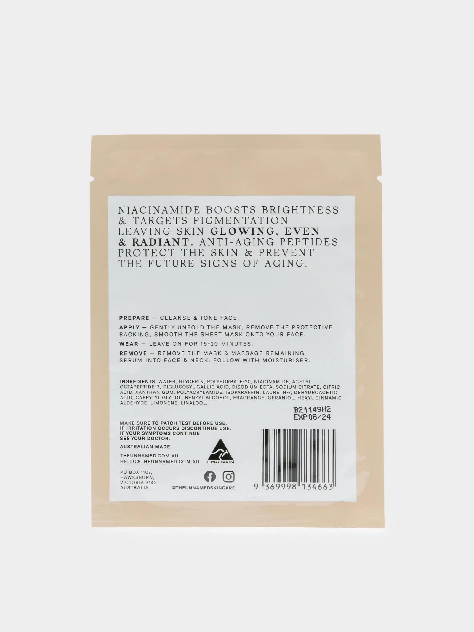 Brightening & Anti-Ageing Sheet Mask - Image 2