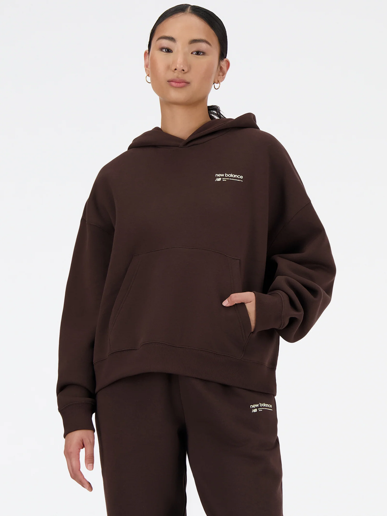 Brushed Back Fleece Hoodie - Image 5