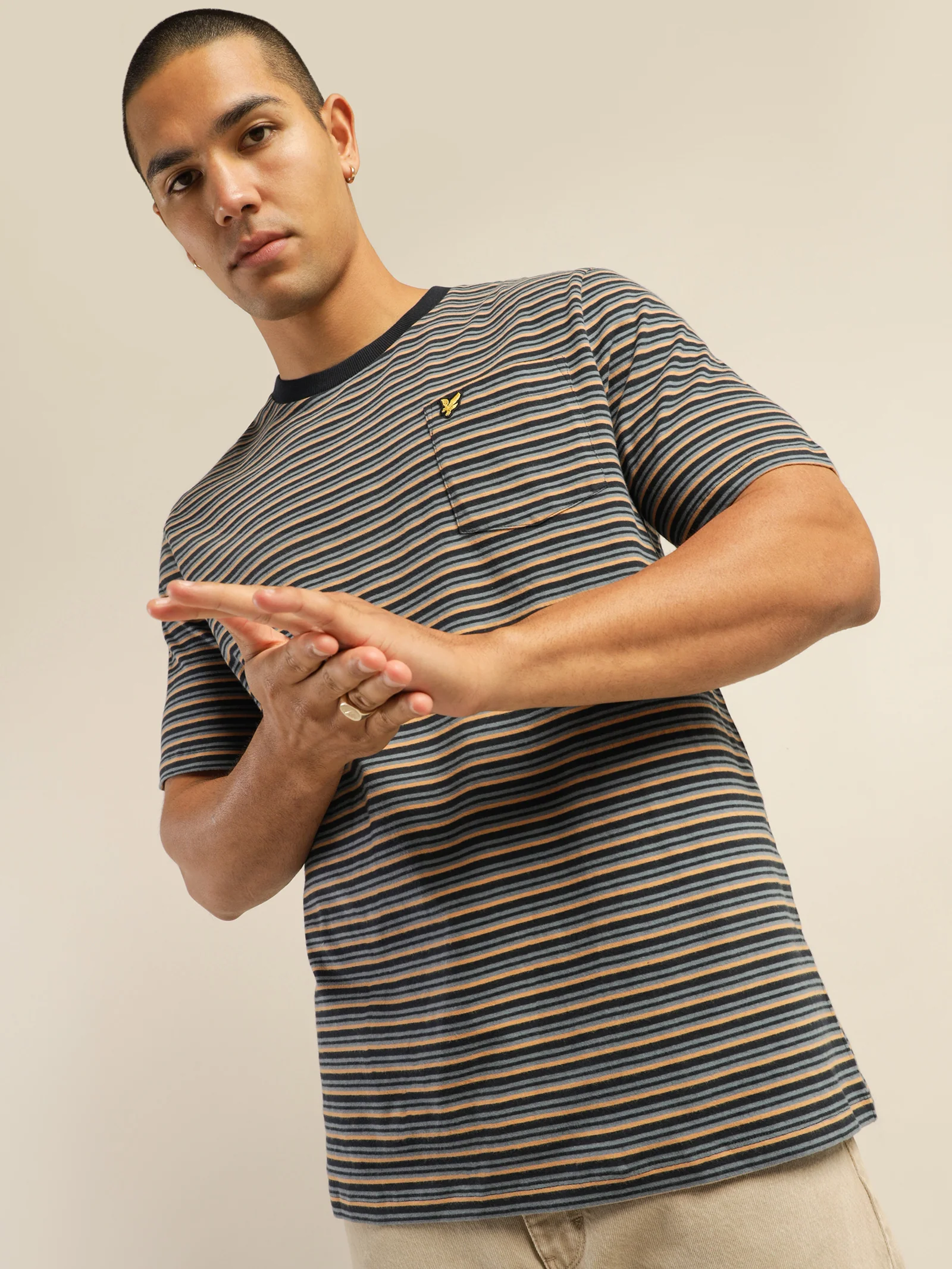 Brushed Stripe T-Shirt - Image 2