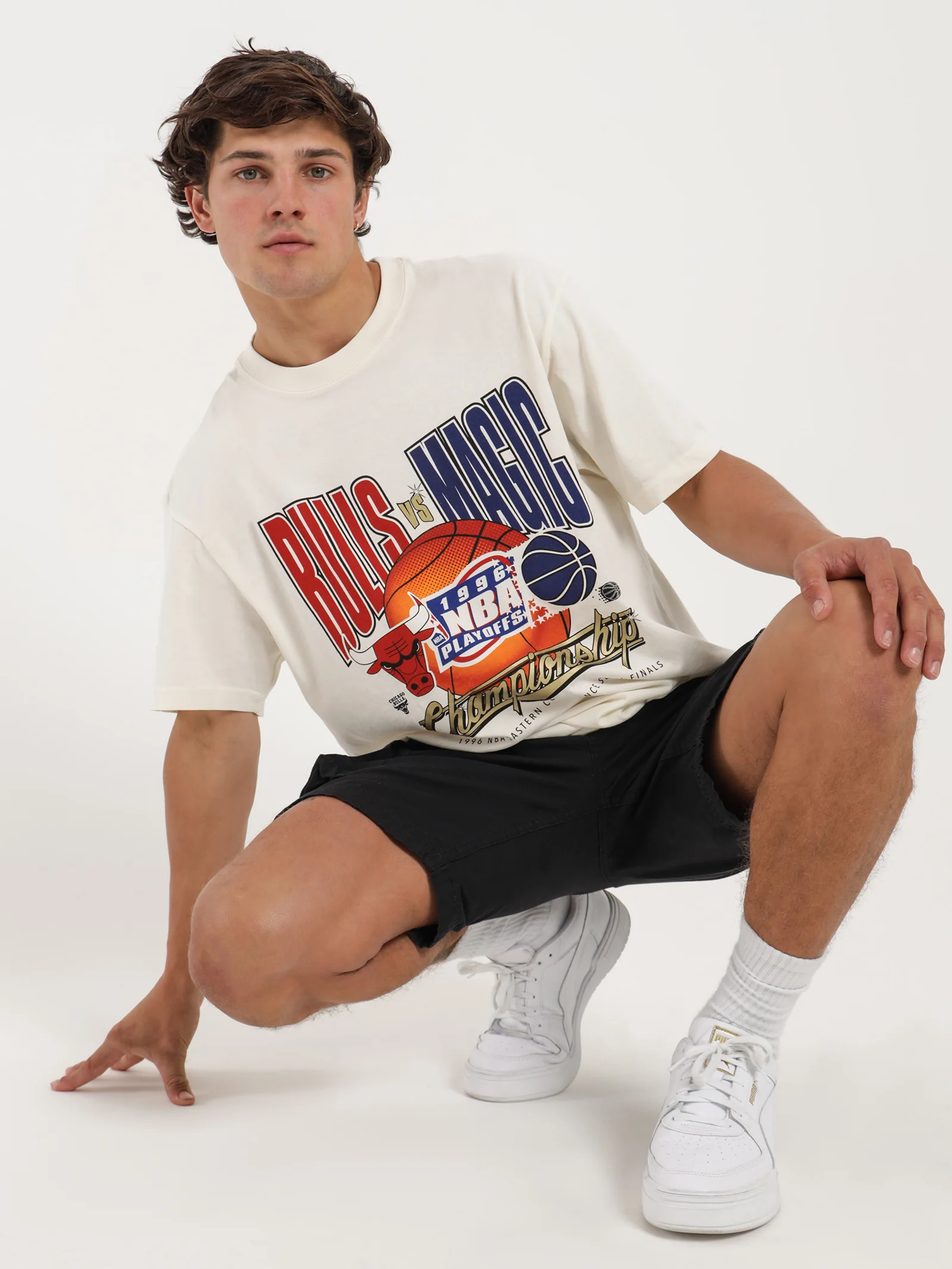 Bulls vs Magic 1996 Road To The Final T-Shirt - Image 2