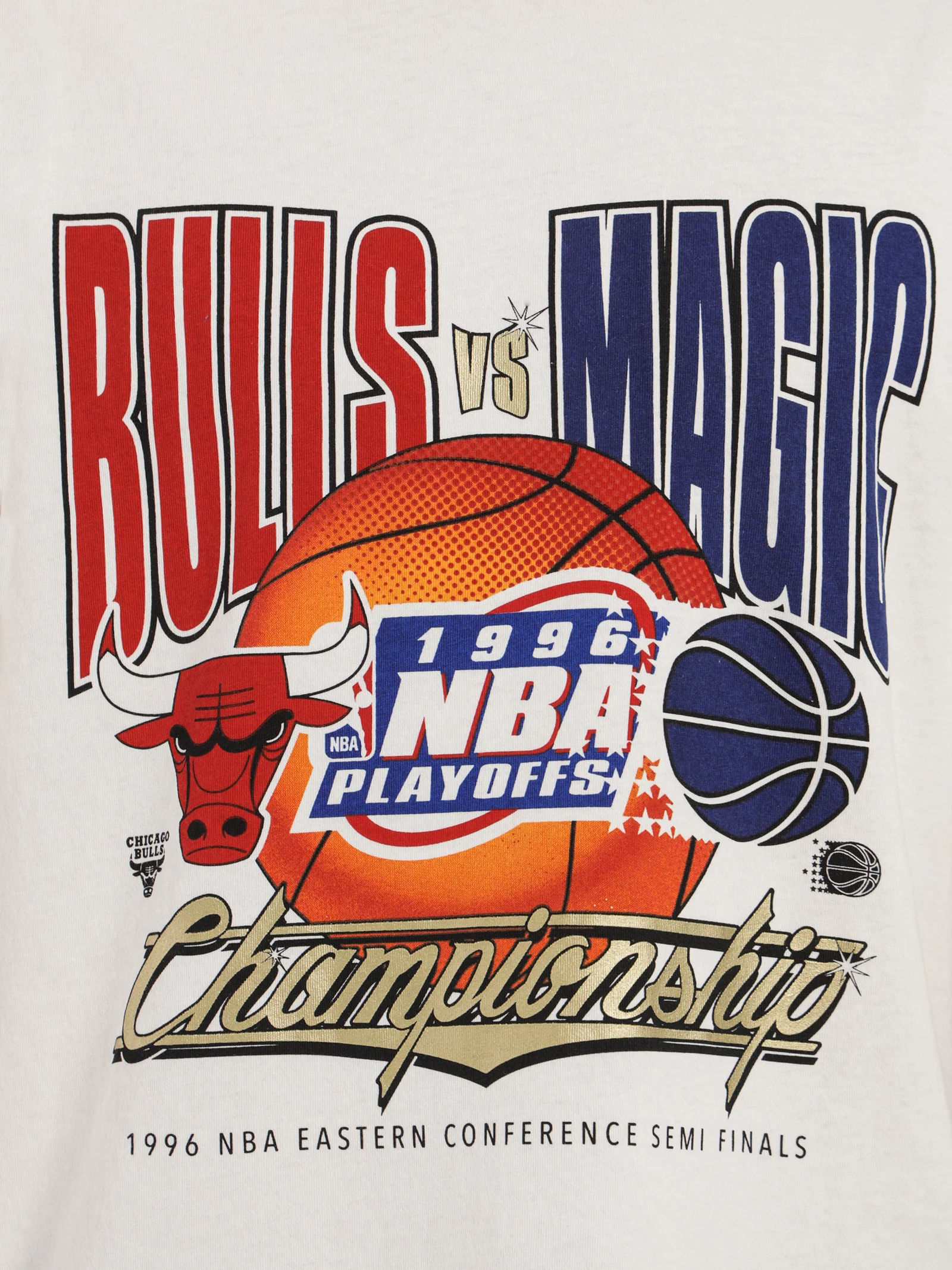 Bulls vs Magic 1996 Road To The Final T-Shirt - Image 5