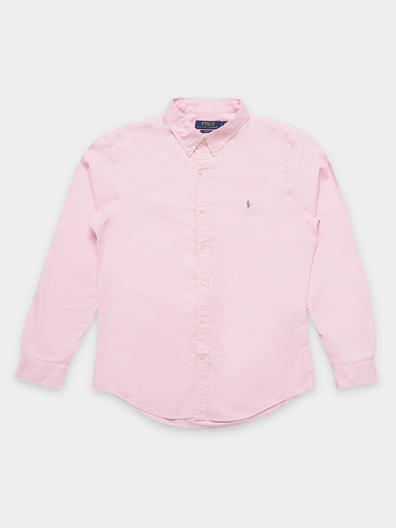 Button-Down Garment Dyed Slim Oxford Shirt - Image 9
