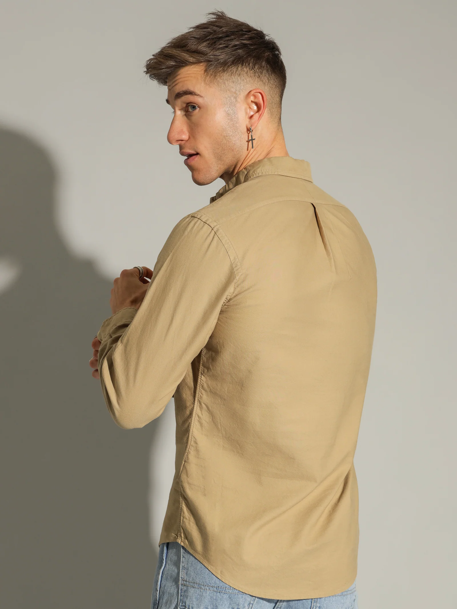 Button Down Slim-Fit Oxford Shirt - Image 5
