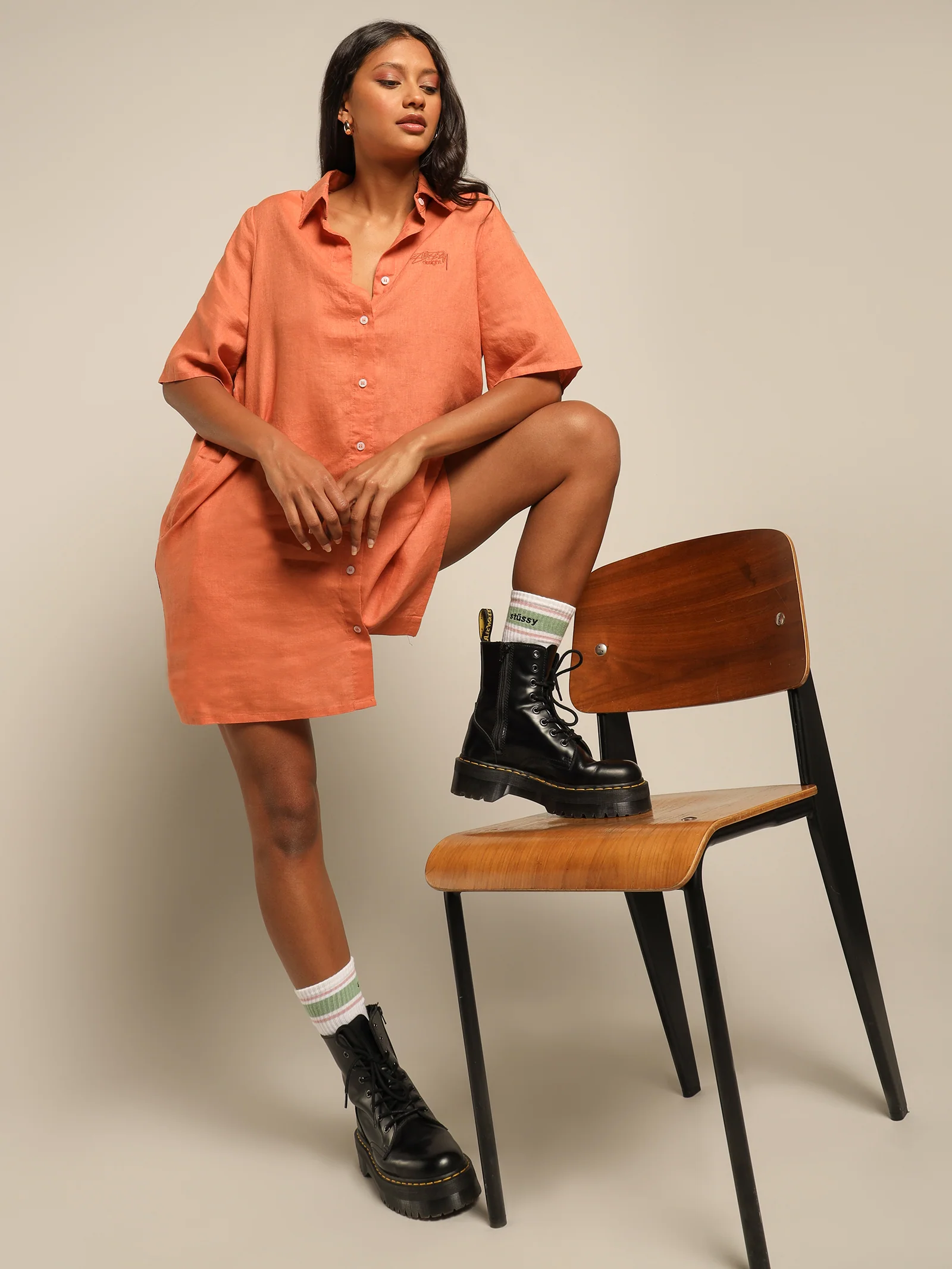 Cali Linen Shirt Dress - Image 2