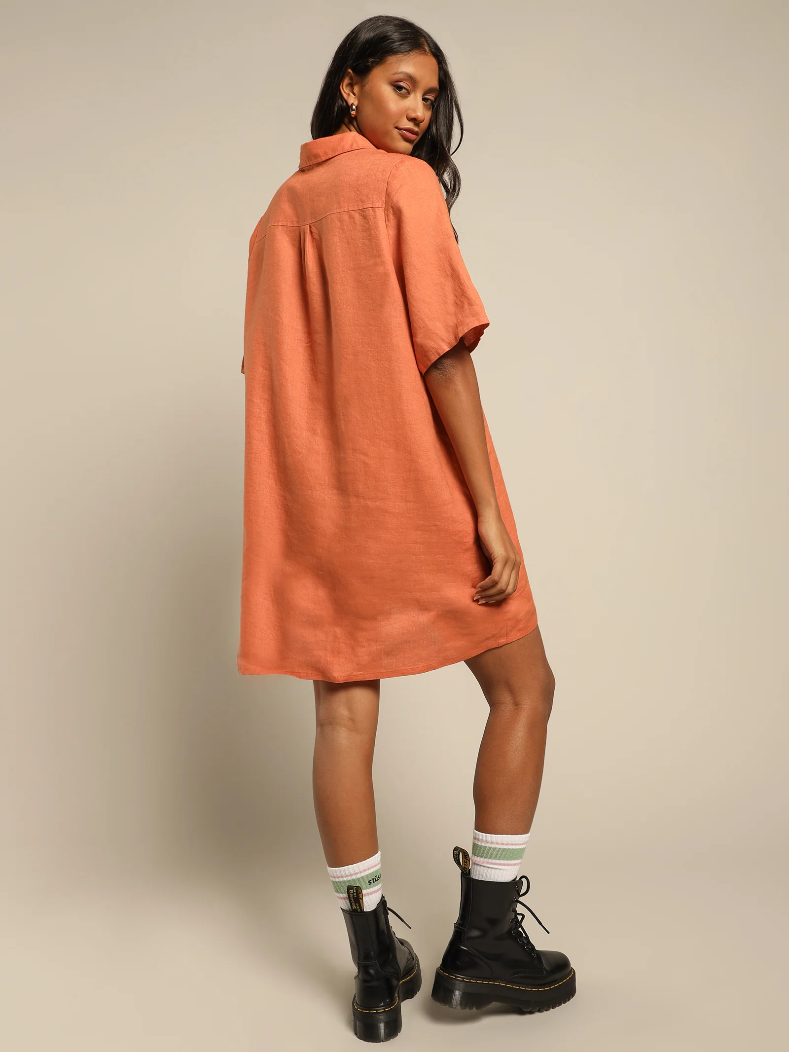 Cali Linen Shirt Dress - Image 6
