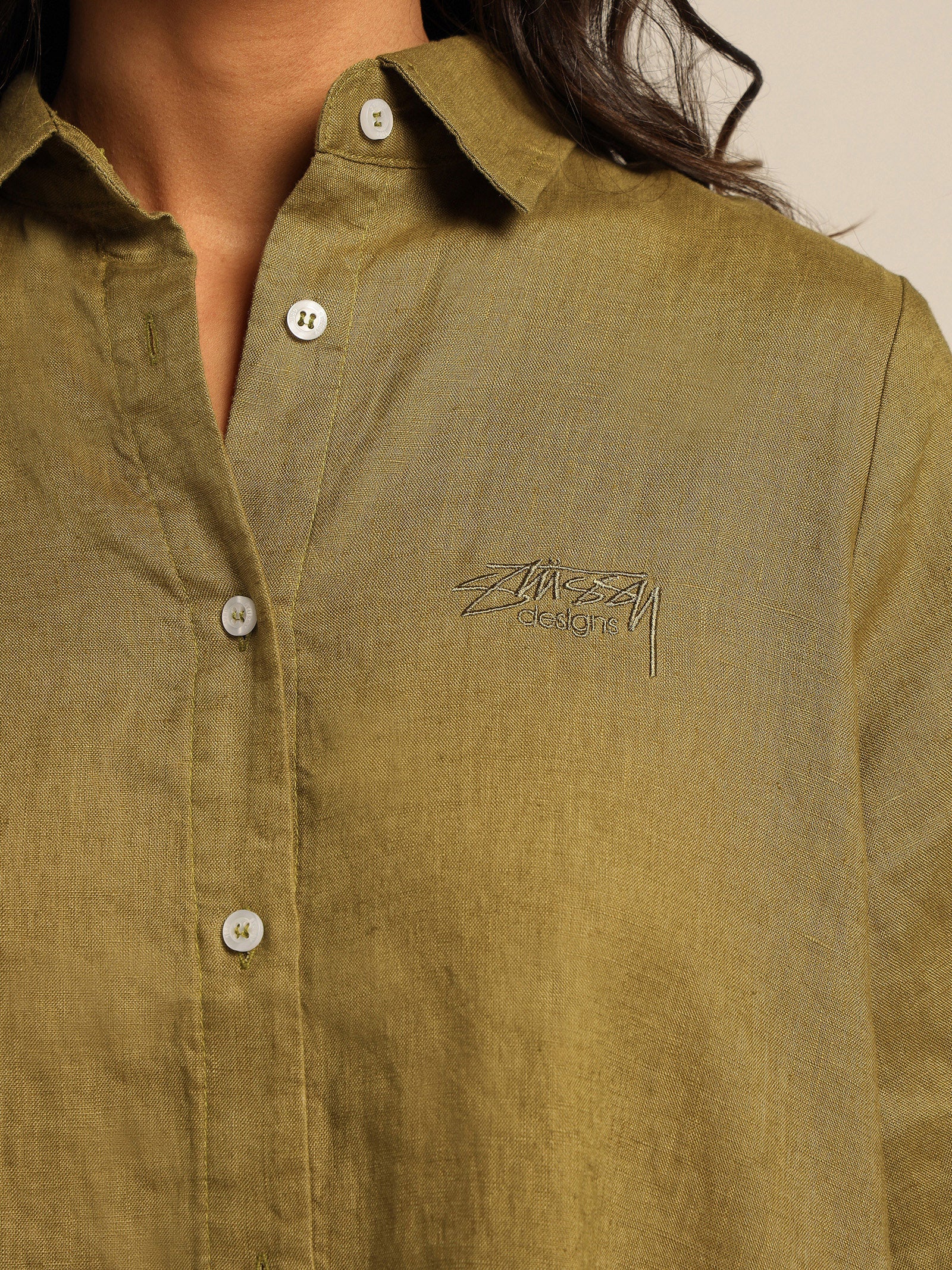 Cali Linen Shirt Dress - Image 6