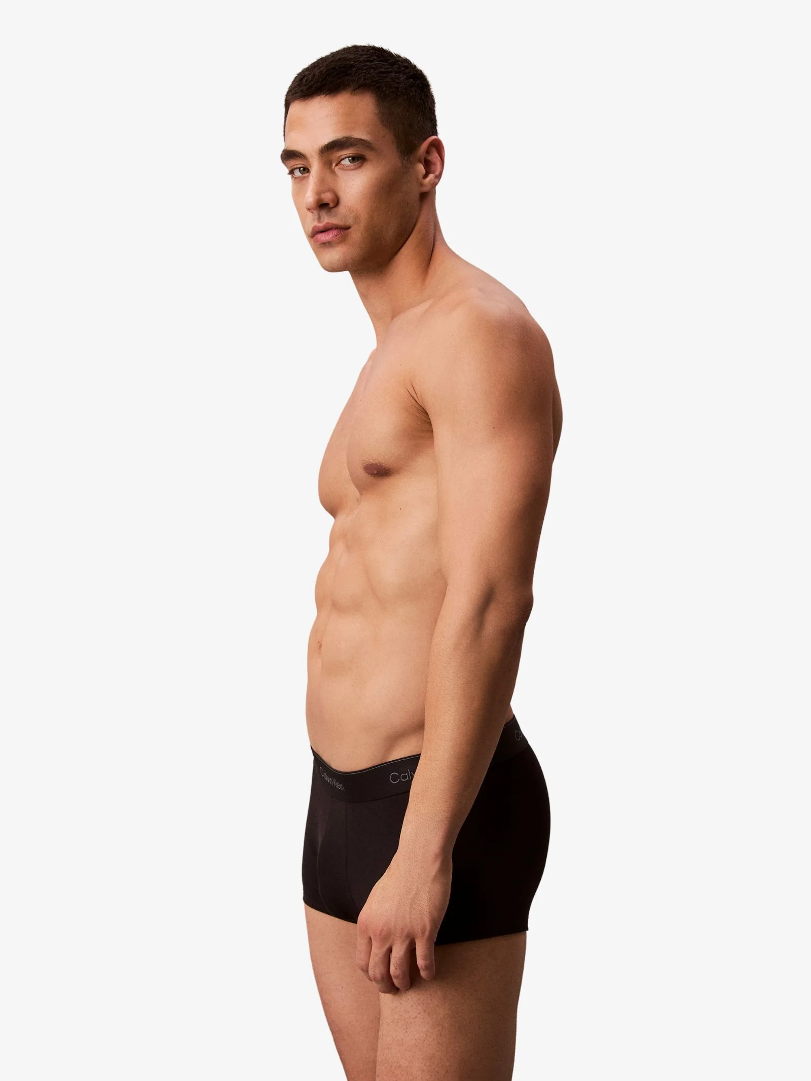 Icon Cotton Stretch Low Rise Trunk (Black 3-Pack) - Image 3