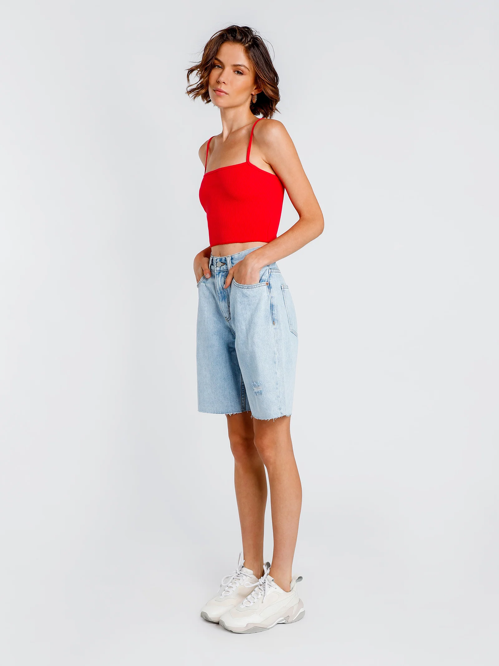 Cameron Basic Waffle Tank - Image 2