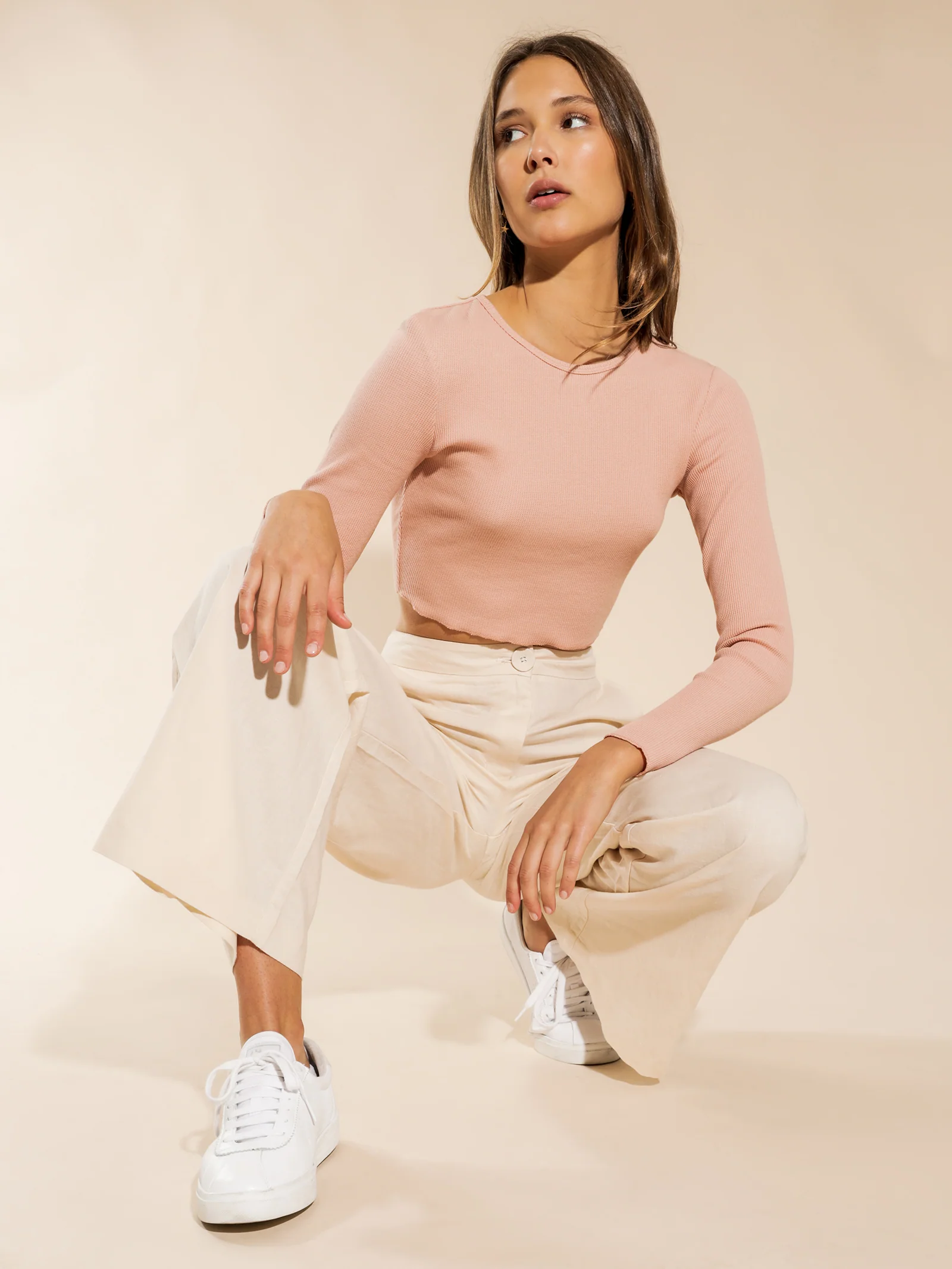 Cameron Waffle Long-Sleeve T-Shirt - Image 5