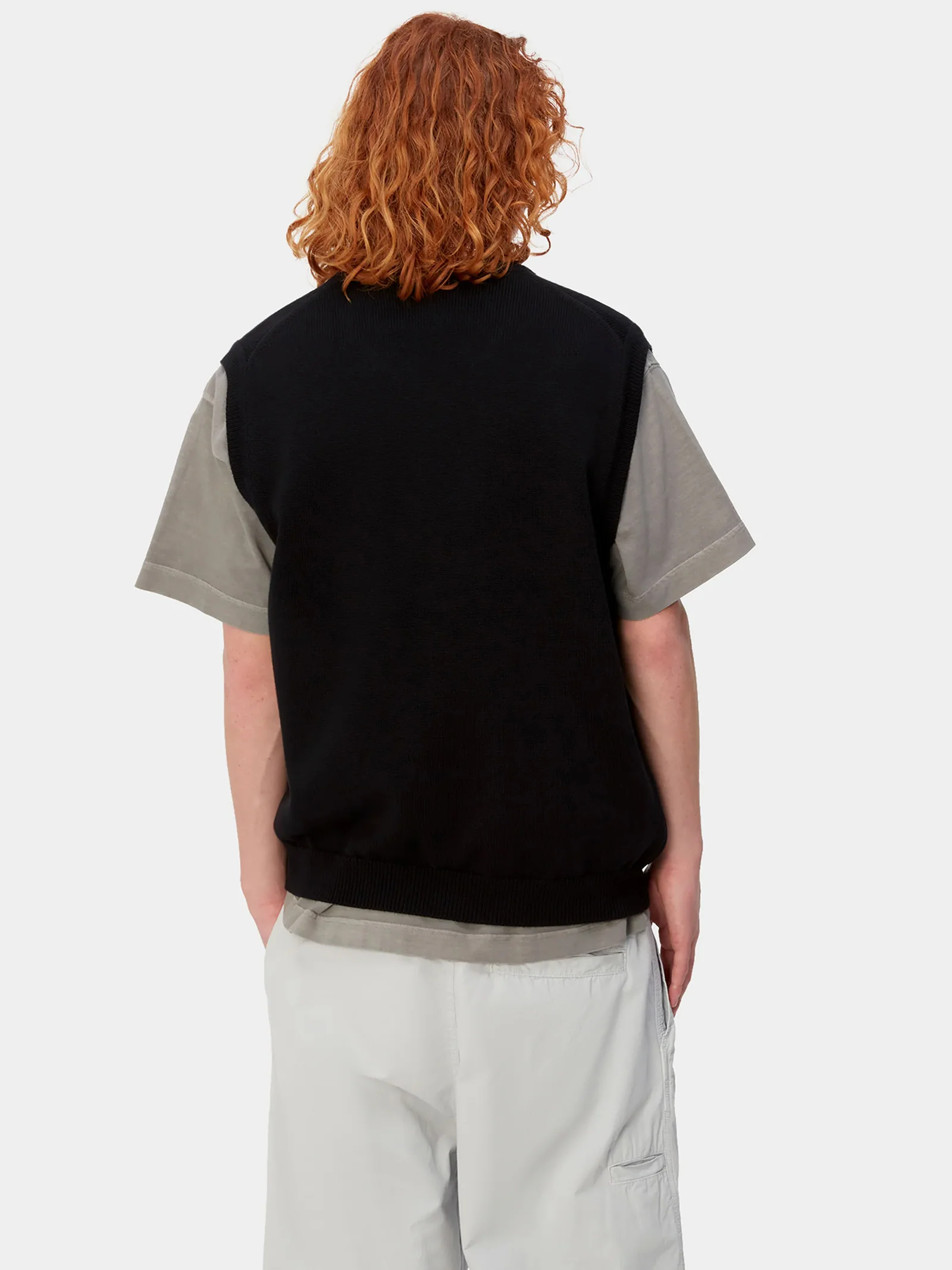 Carhartt Madison Vest Sweater - Black/Wax - Image 5