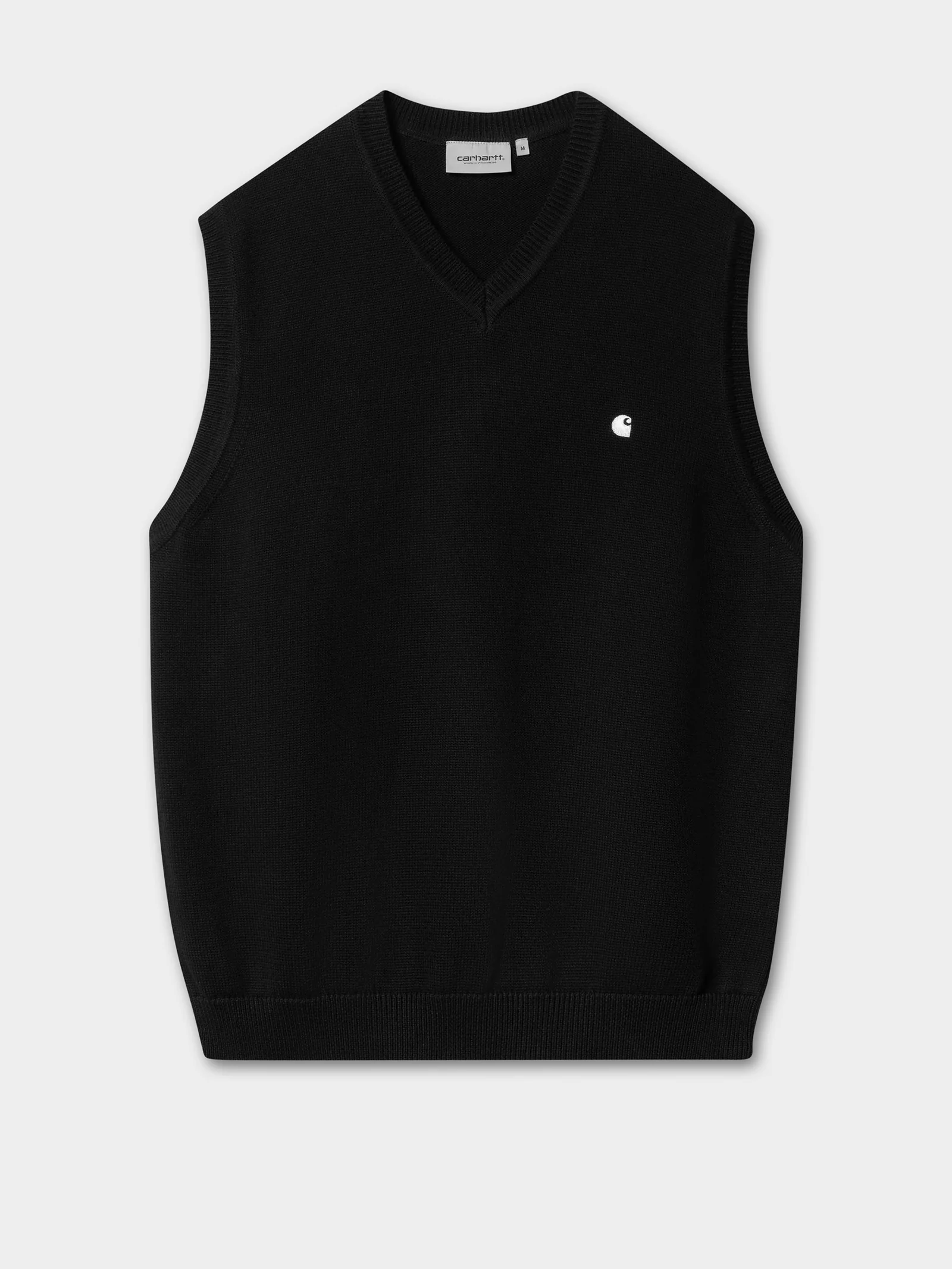 Carhartt Madison Vest Sweater - Black/Wax - Image 6