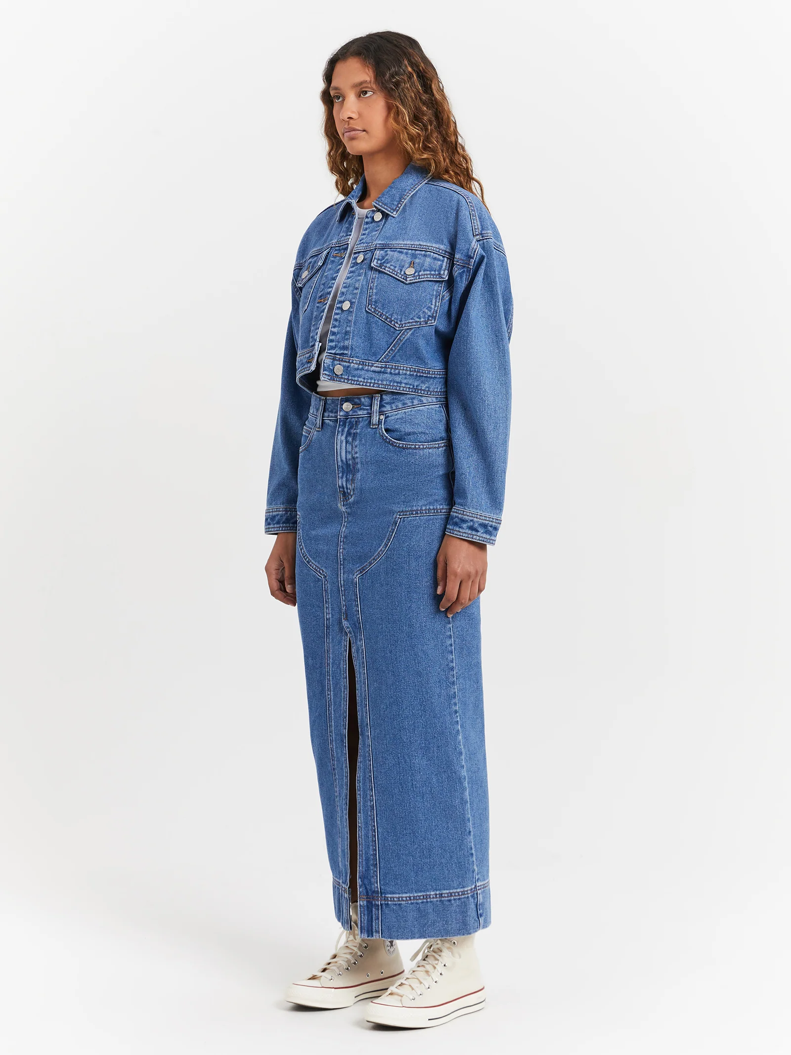 Carrie Cropped Trucker Jacket - Image 4