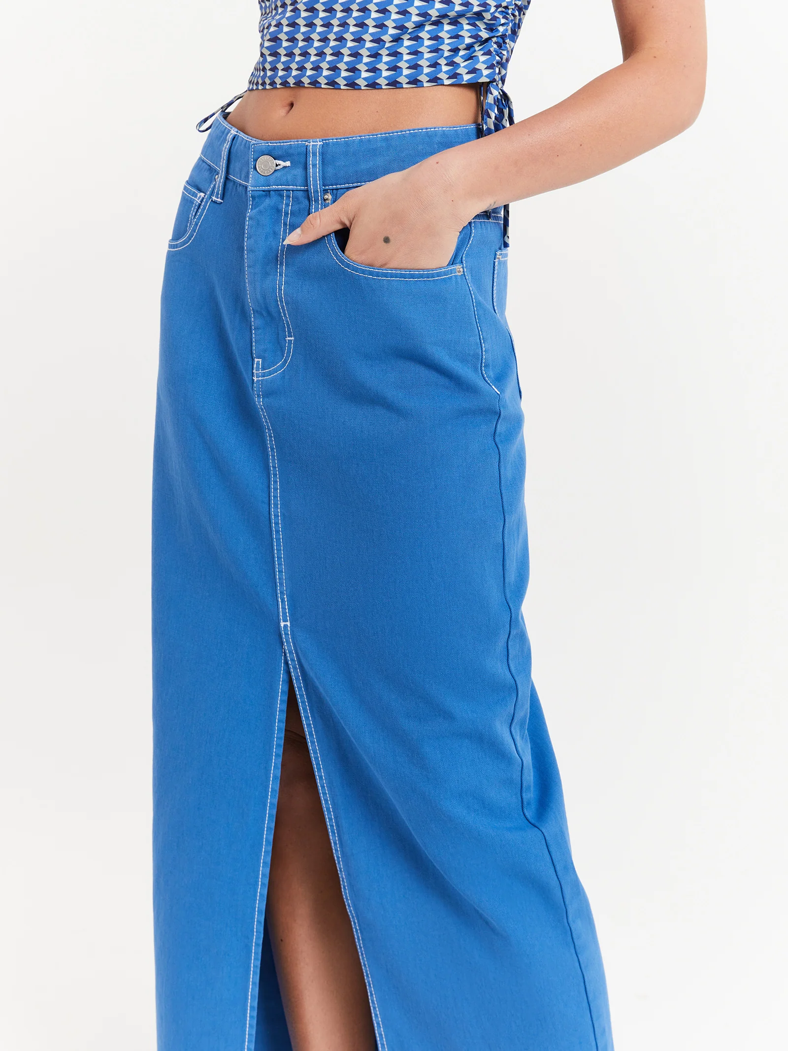 Celine Slit Maxi Skirt - Image 3