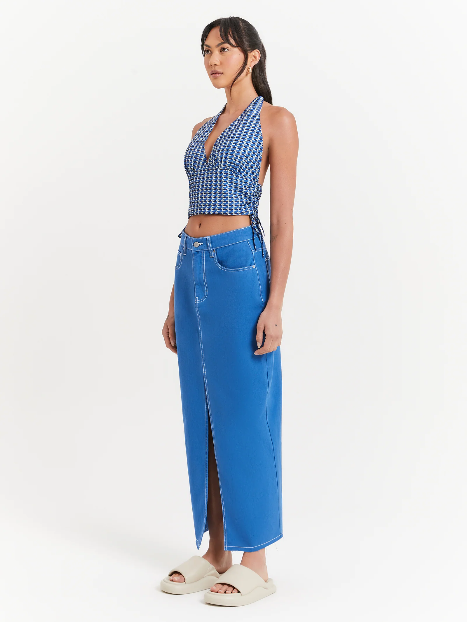 Celine Slit Maxi Skirt - Image 4