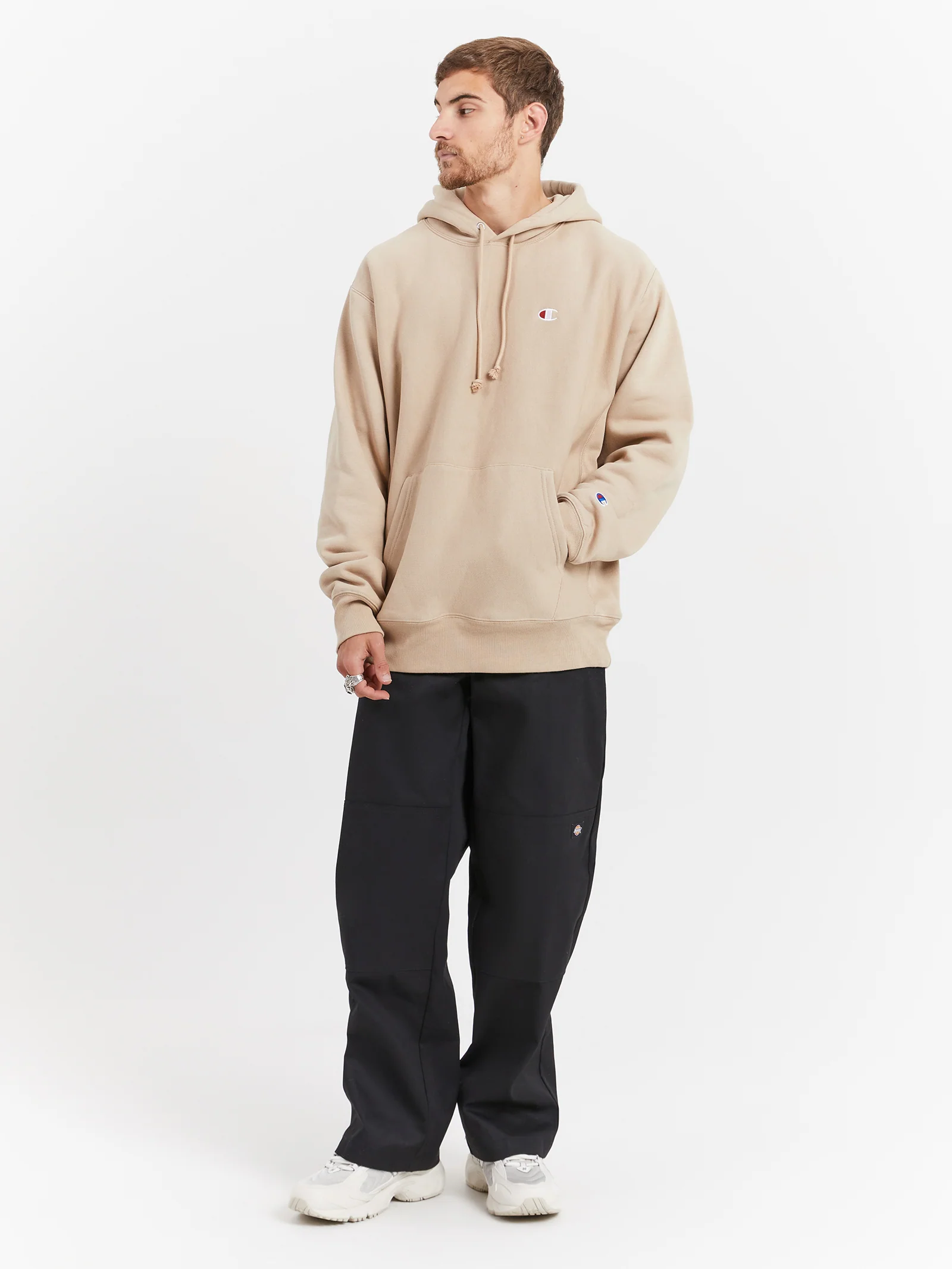 Reverse Weave C Logo Hoodie - Image 2