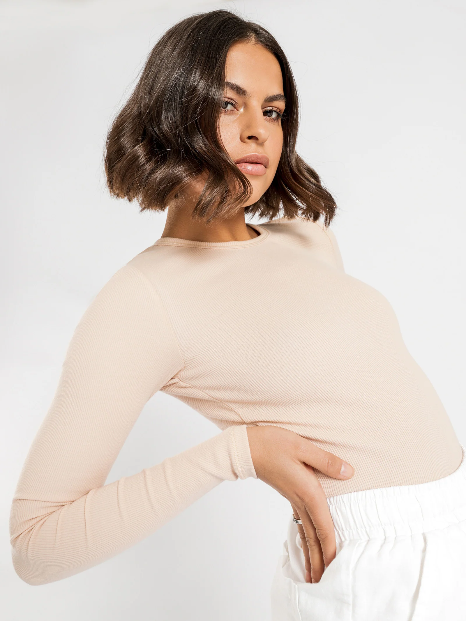 Charlie Long Sleeve Rib T-Shirt - Image 3