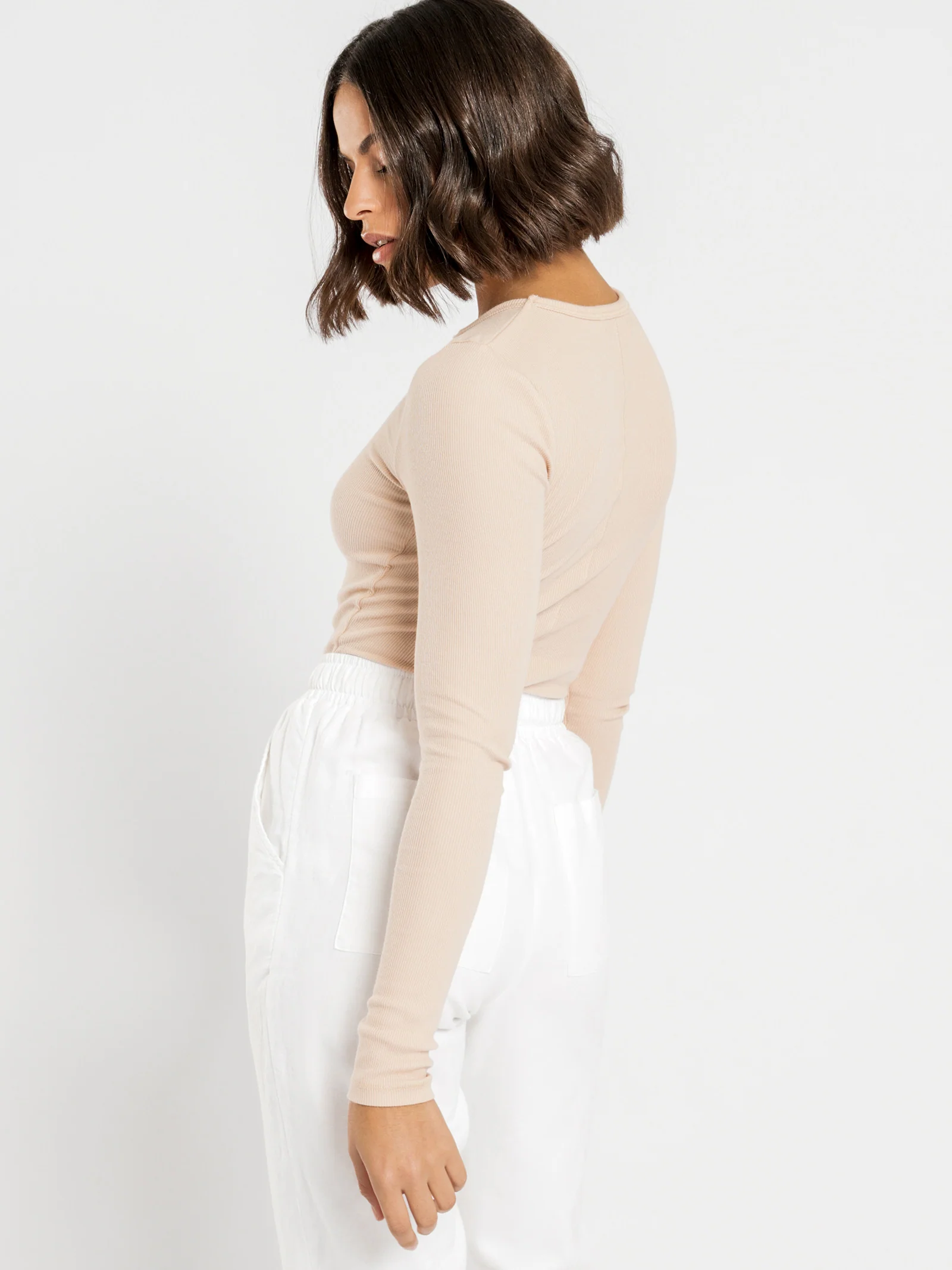 Charlie Long Sleeve Rib T-Shirt - Image 5