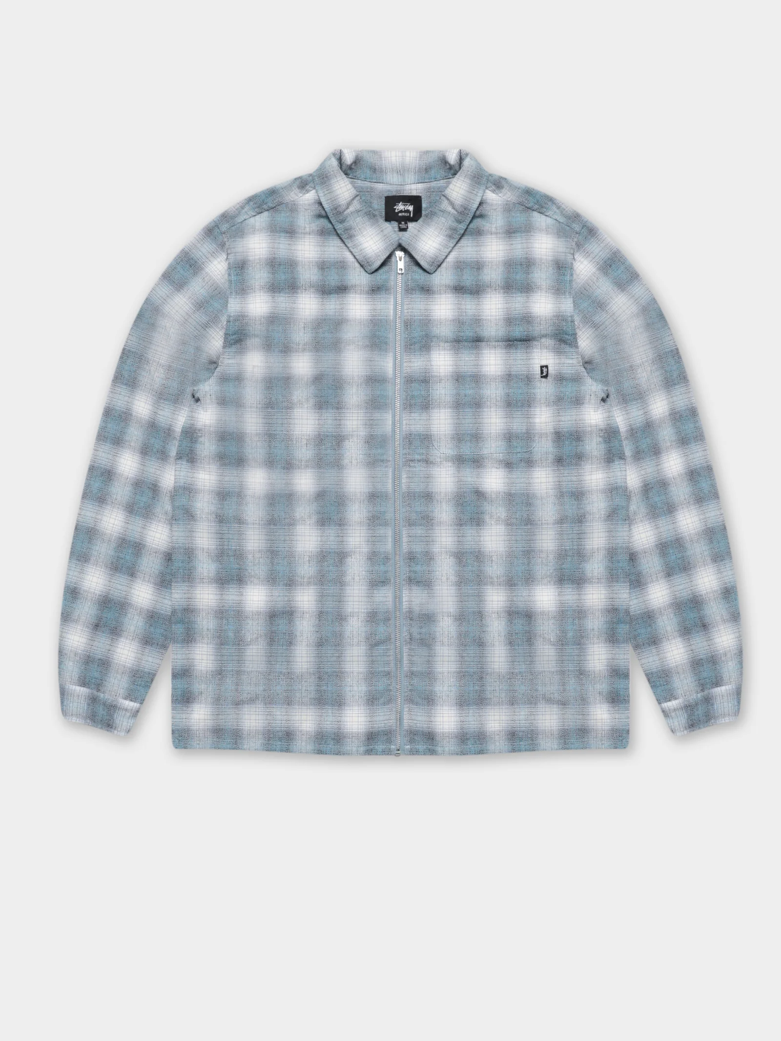 Check Long Sleeve Zip Up - Image 7