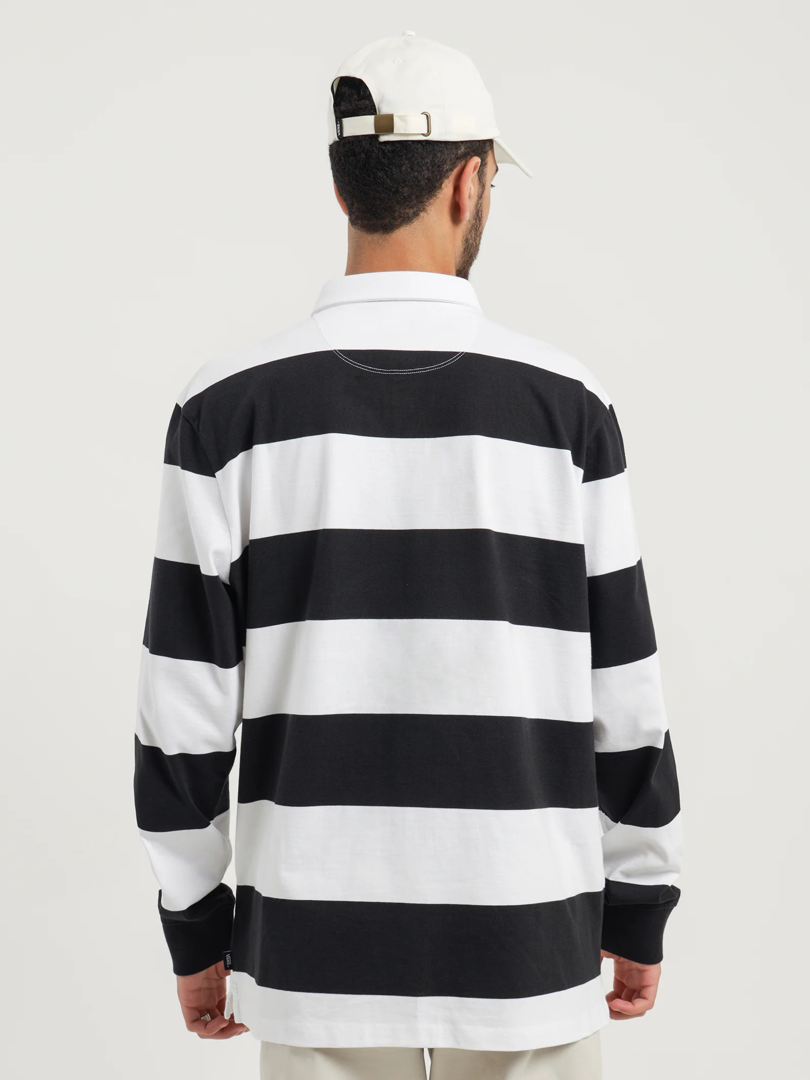 Checkerboard Research Long Sleeve Polo Shirt - Image 5
