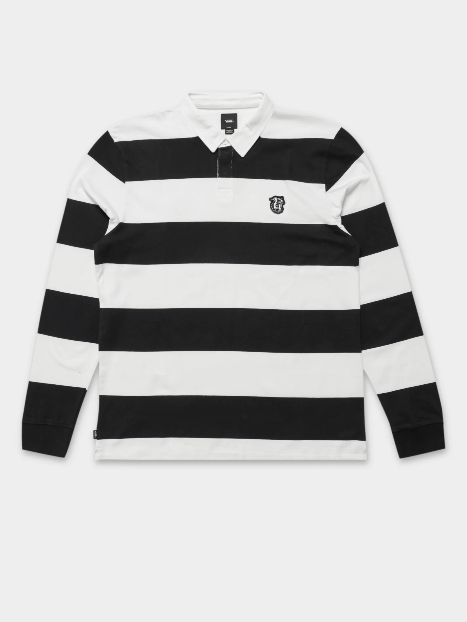 Checkerboard Research Long Sleeve Polo Shirt - Image 6