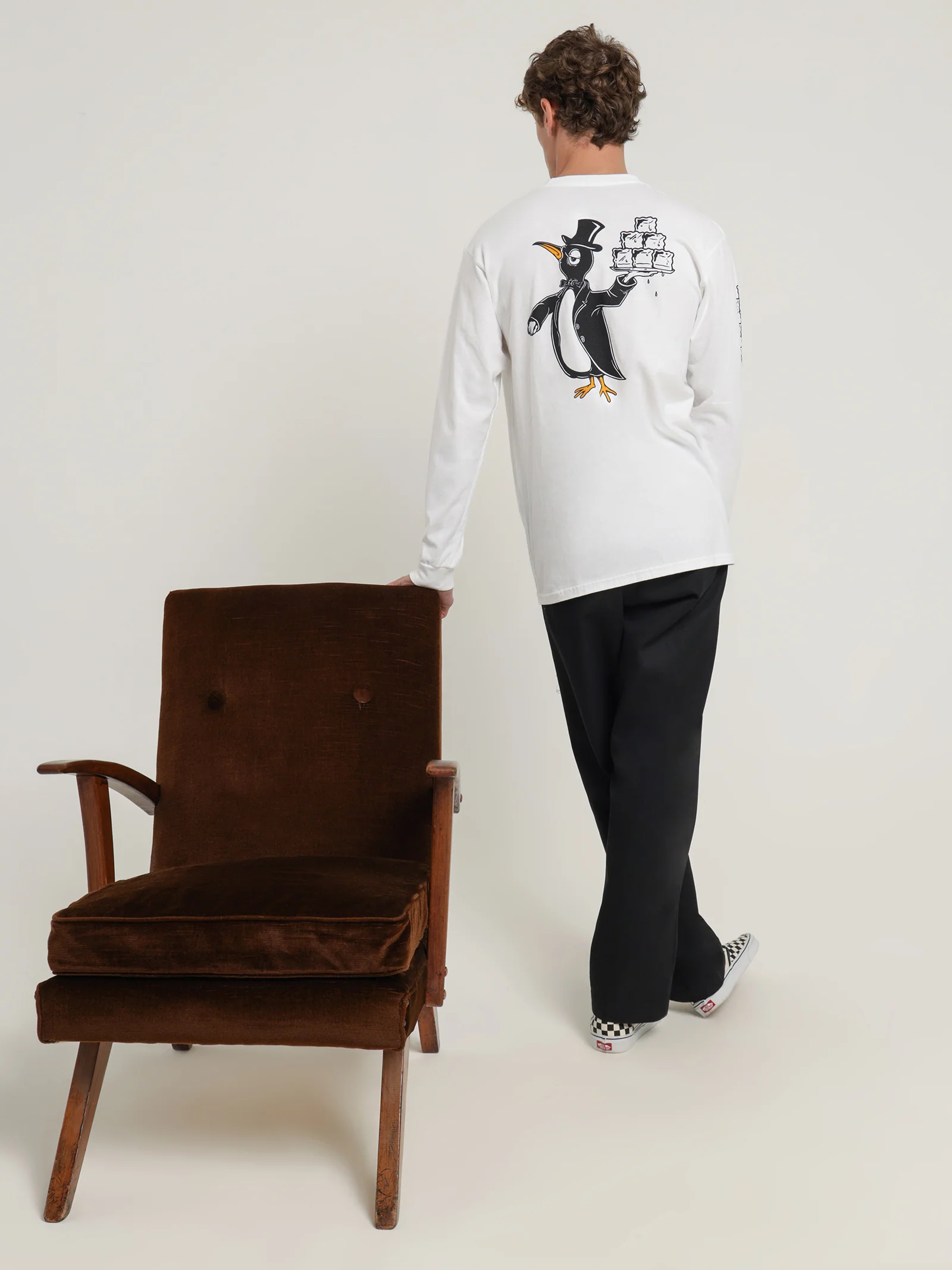Checkerboard Research Long Sleeve T-Shirt - Image 2