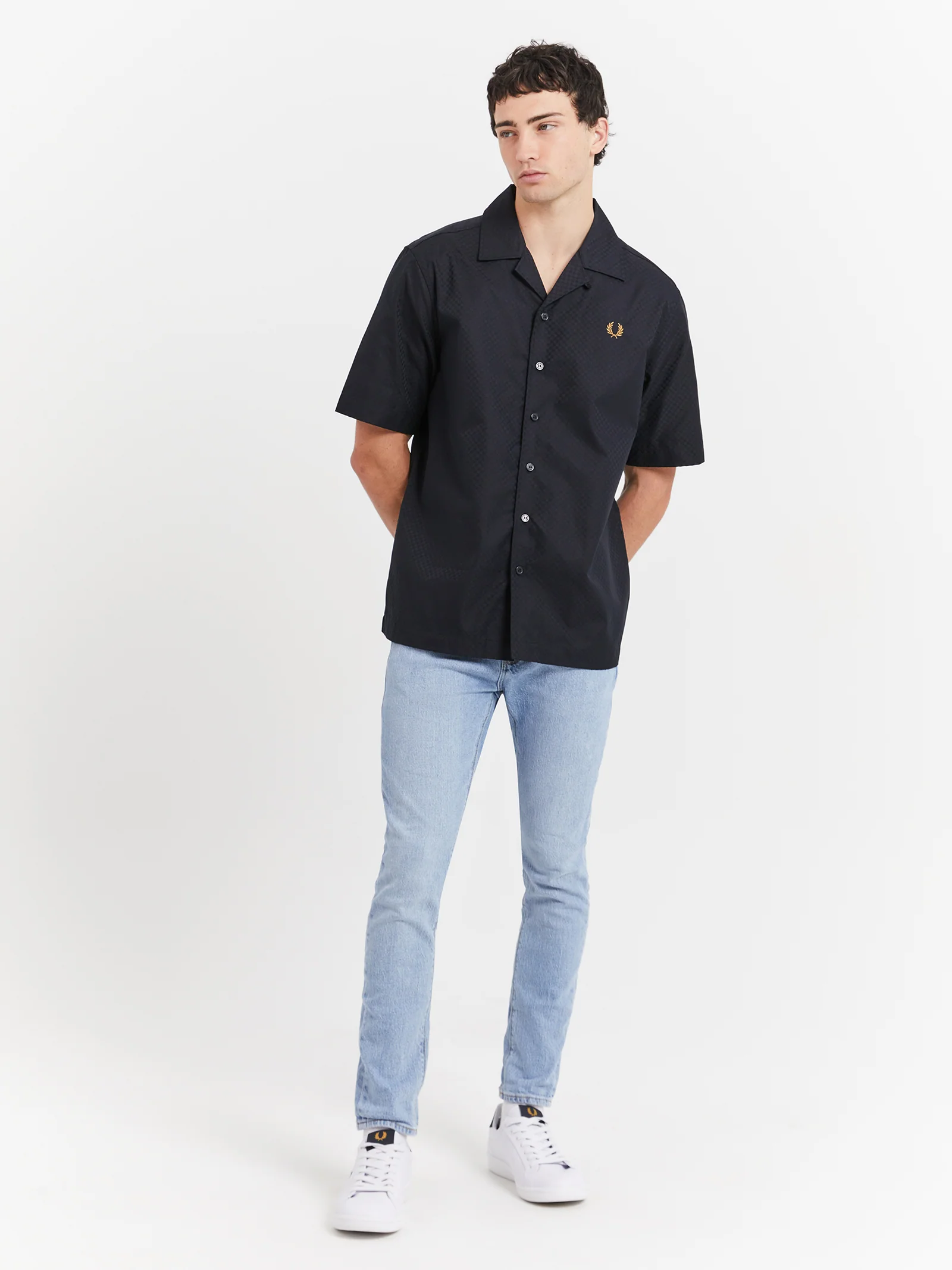 Chequerboard Revere Collar Shirt - Image 2