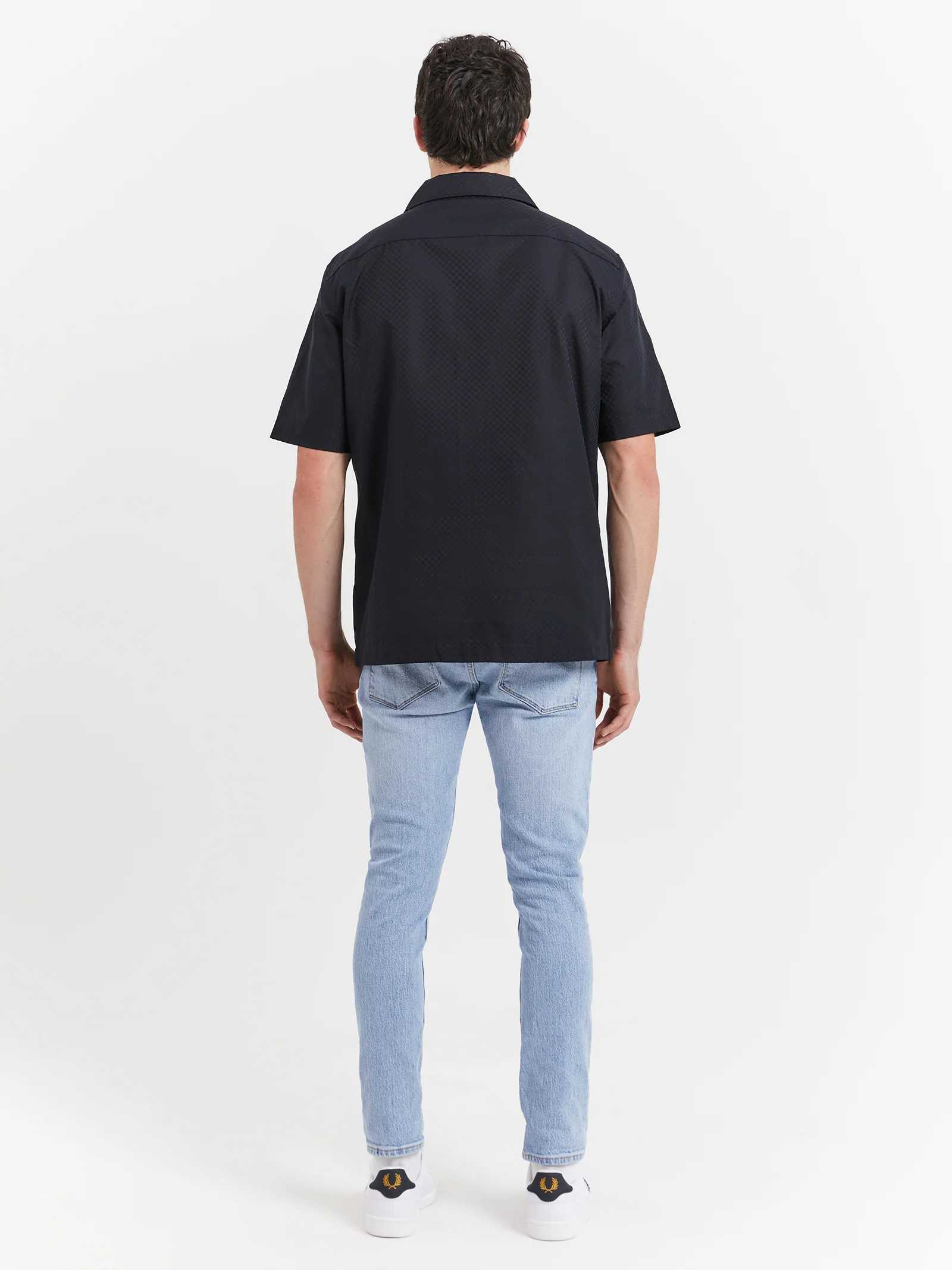 Chequerboard Revere Collar Shirt - Image 5