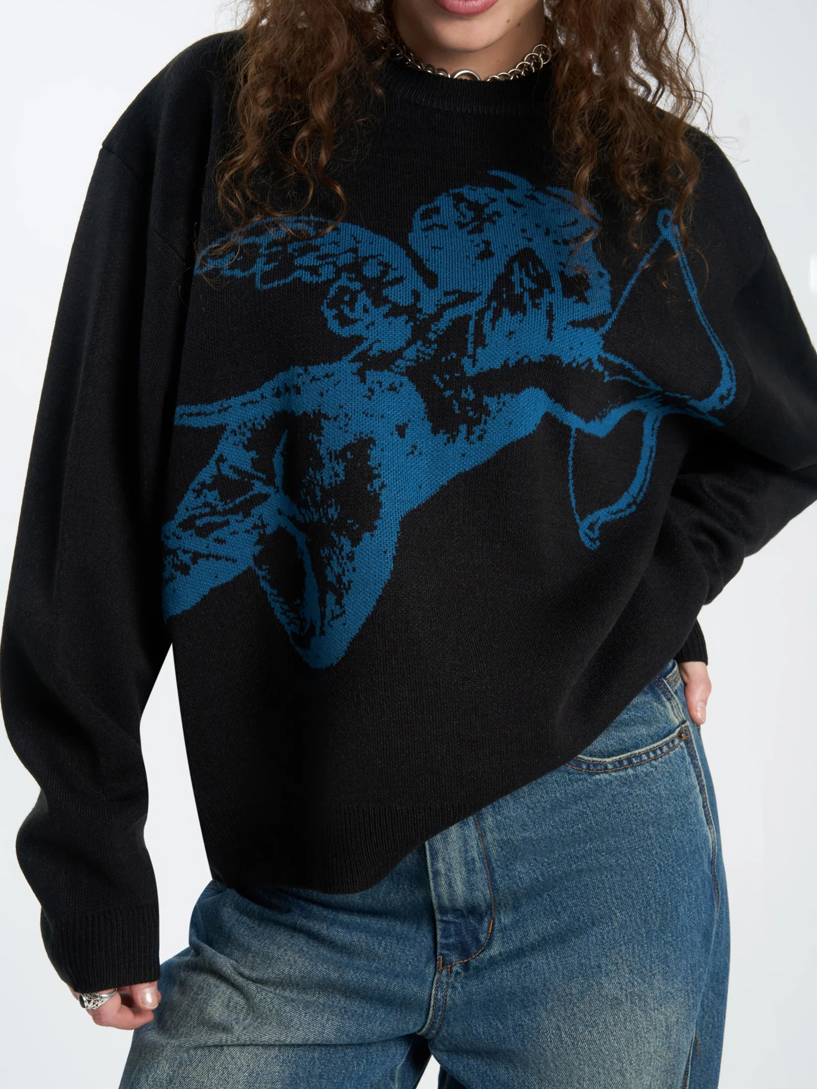 Cherub Box Fit Crew Knit - Image 3