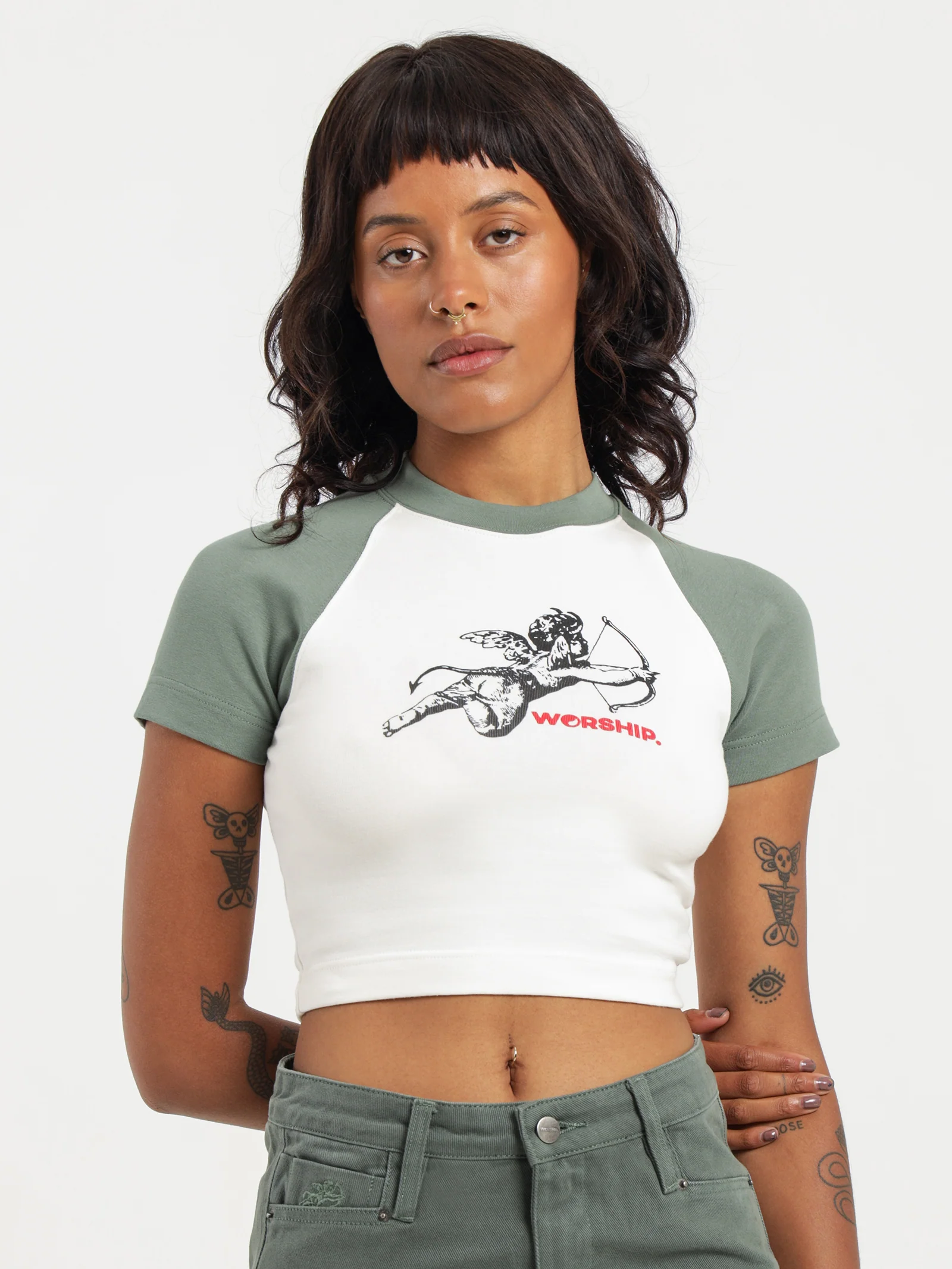 Cherub Raglan Micro T-Shirt - Image 6