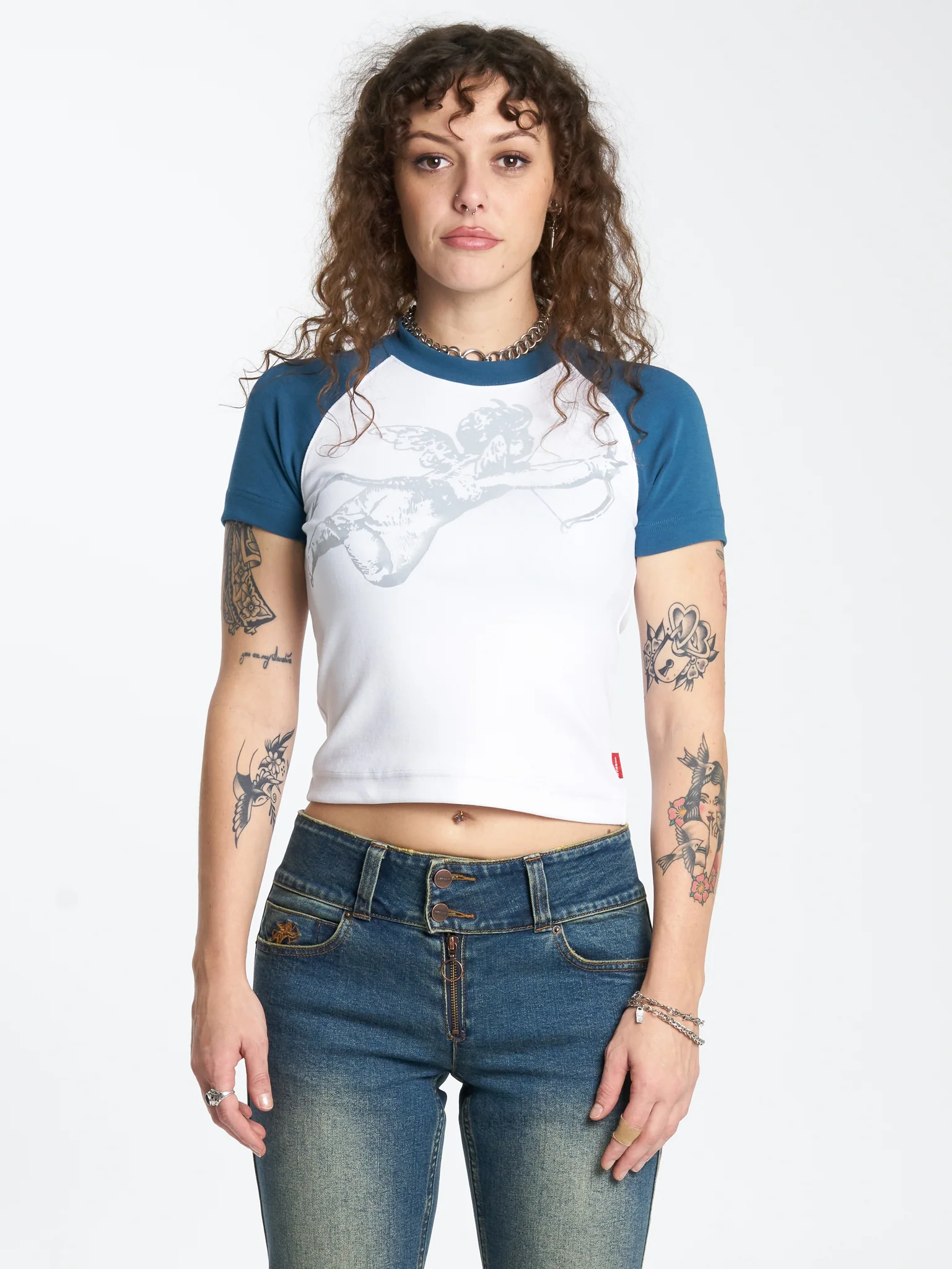 Cherub Slim Raglan T-Shirt - Image 2