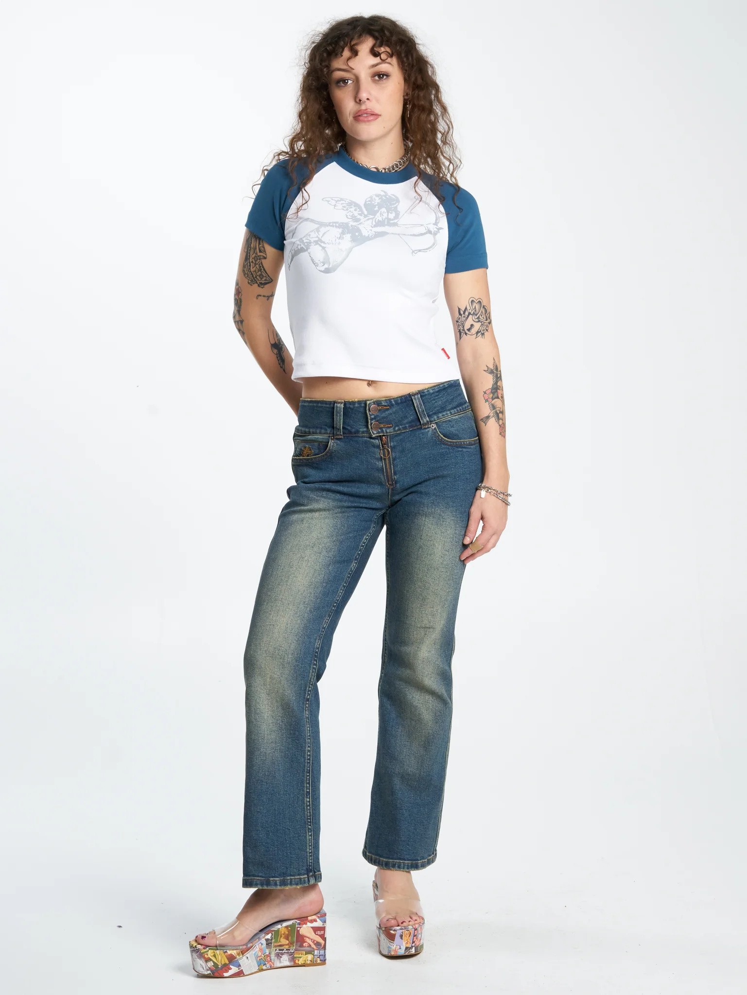Cherub Slim Raglan T-Shirt - Image 3