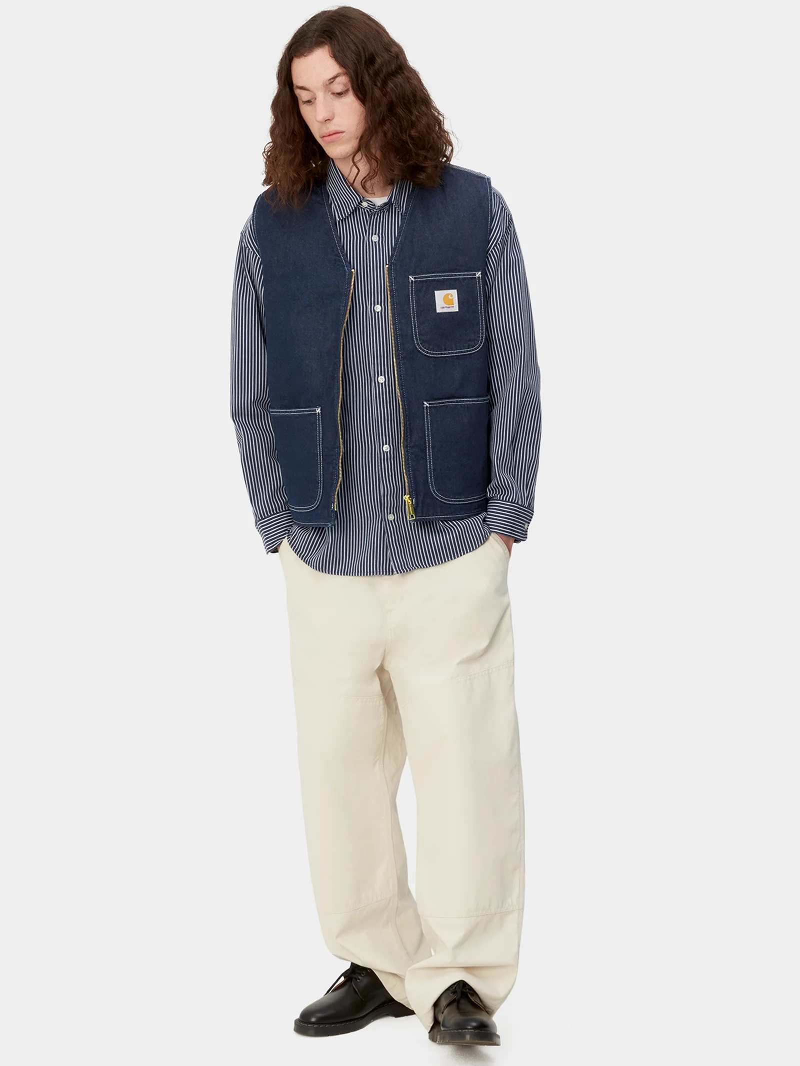 Chore Zip-Through Denim Vest - Image 2