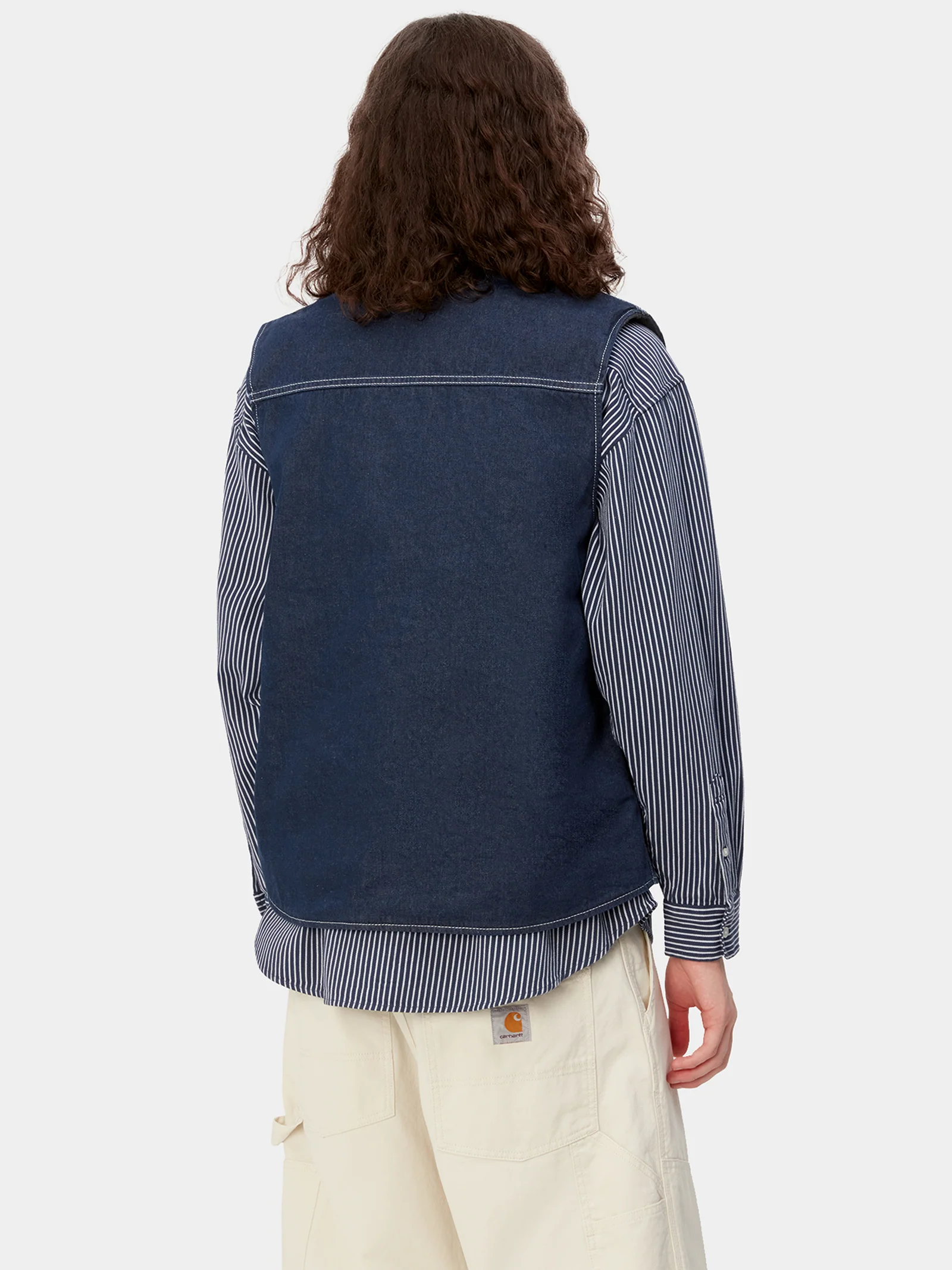 Chore Zip-Through Denim Vest - Image 3