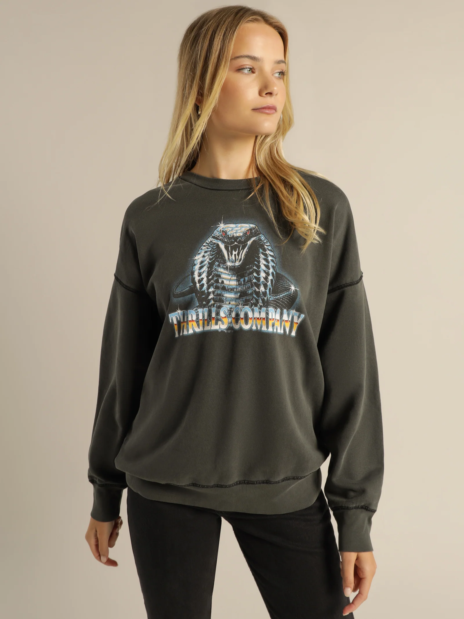 Chrome Cobra Slouch Crew