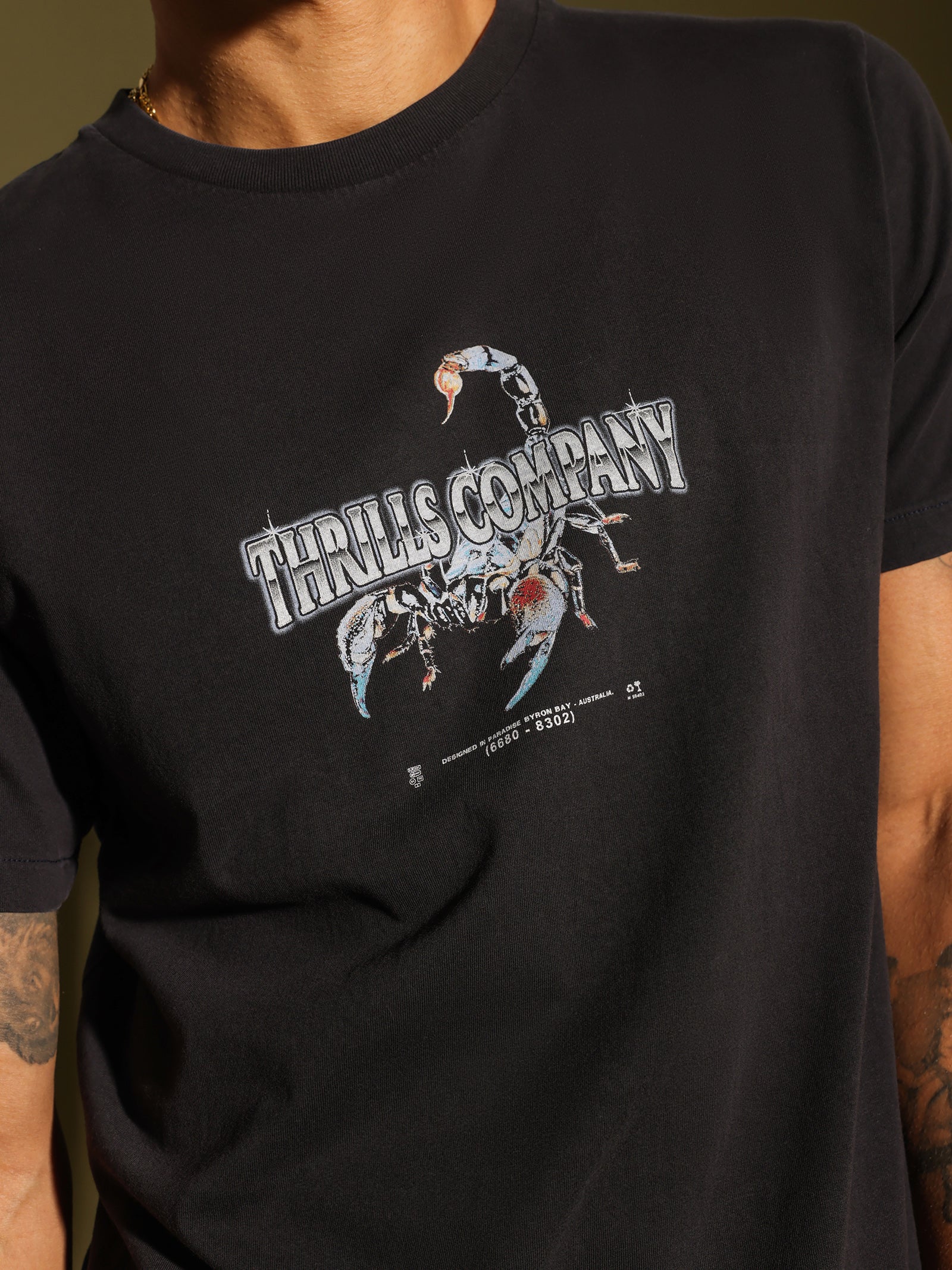 Chrome Scorpion Merch Fit T-Shirt - Image 3