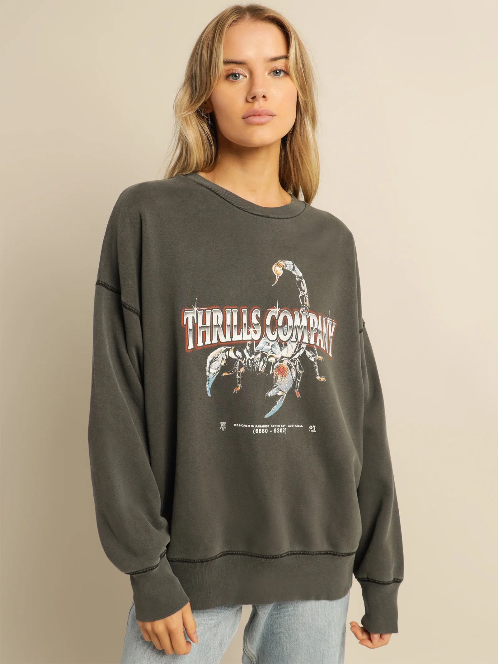 Chrome Scorpion Slouch Crew