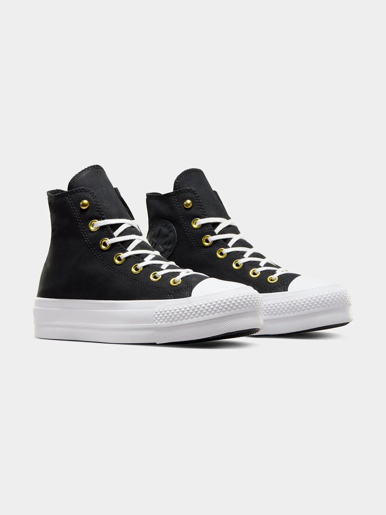 Womens Chuck Taylor All Star Lift Star Studded High Top Sneakers - Image 2