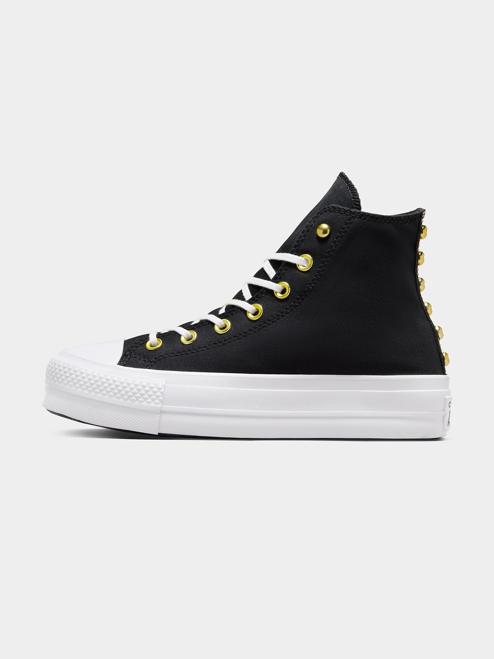 Womens Chuck Taylor All Star Lift Star Studded High Top Sneakers - Image 6