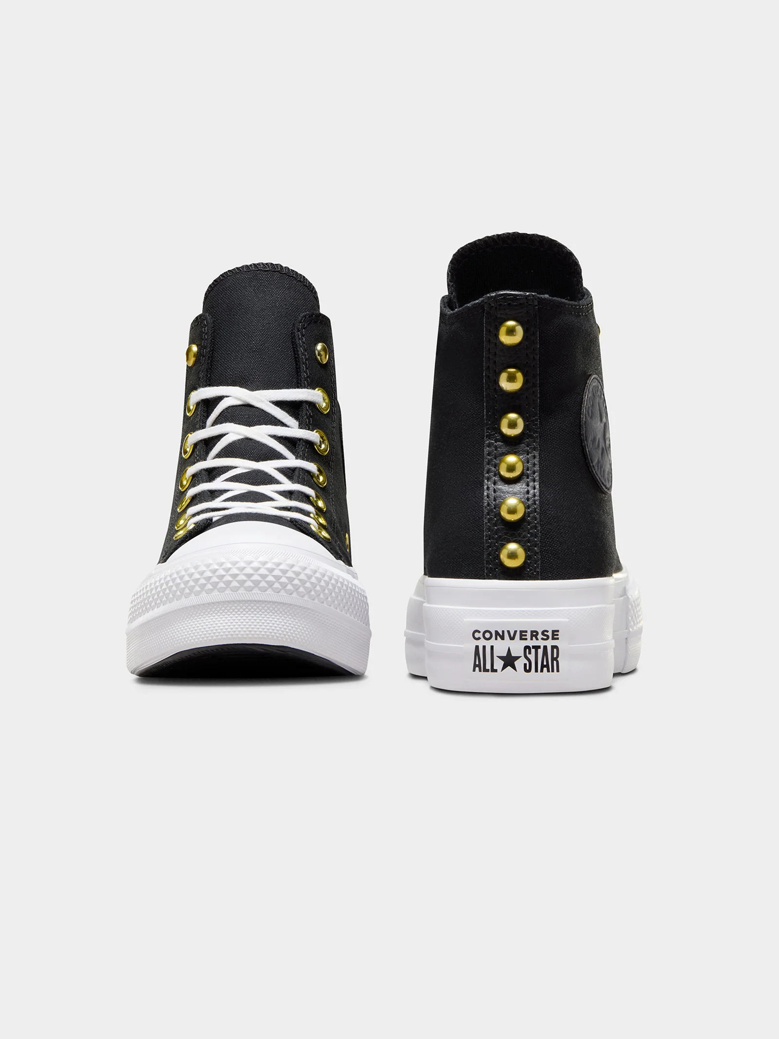 Womens Chuck Taylor All Star Lift Star Studded High Top Sneakers - Image 8
