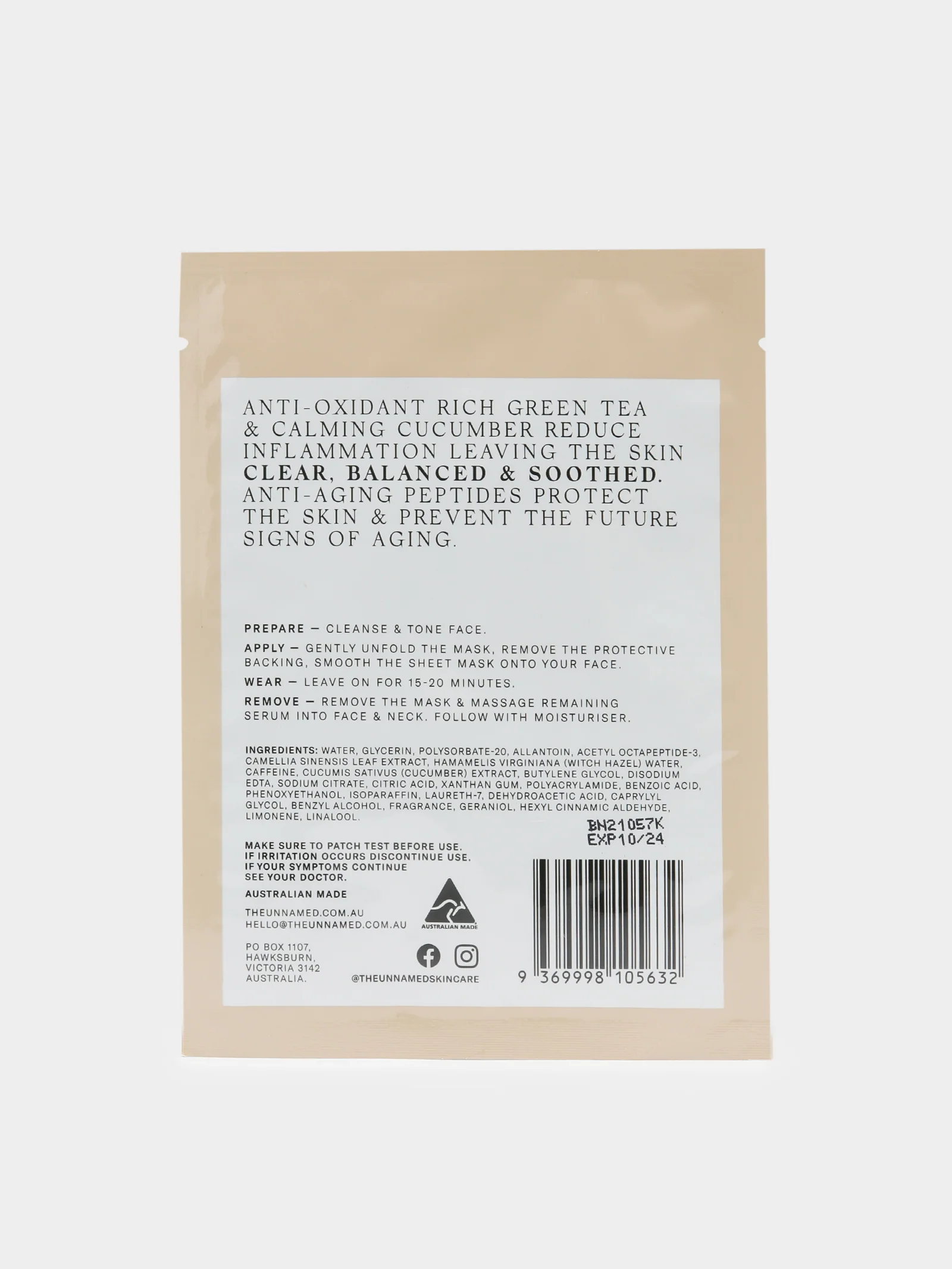 Clarifying & Soothing Sheet Mask - Image 2