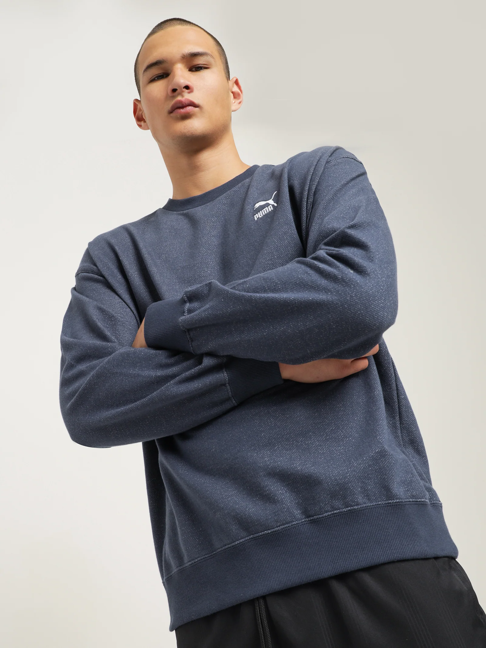 Classic Denim Crew Fleece - Image 2