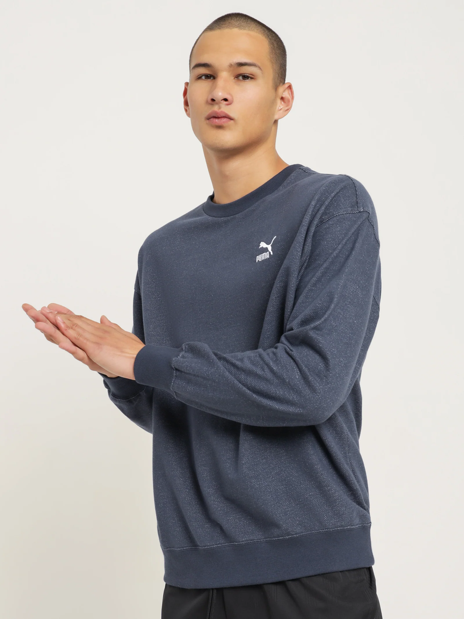 Classic Denim Crew Fleece - Image 4