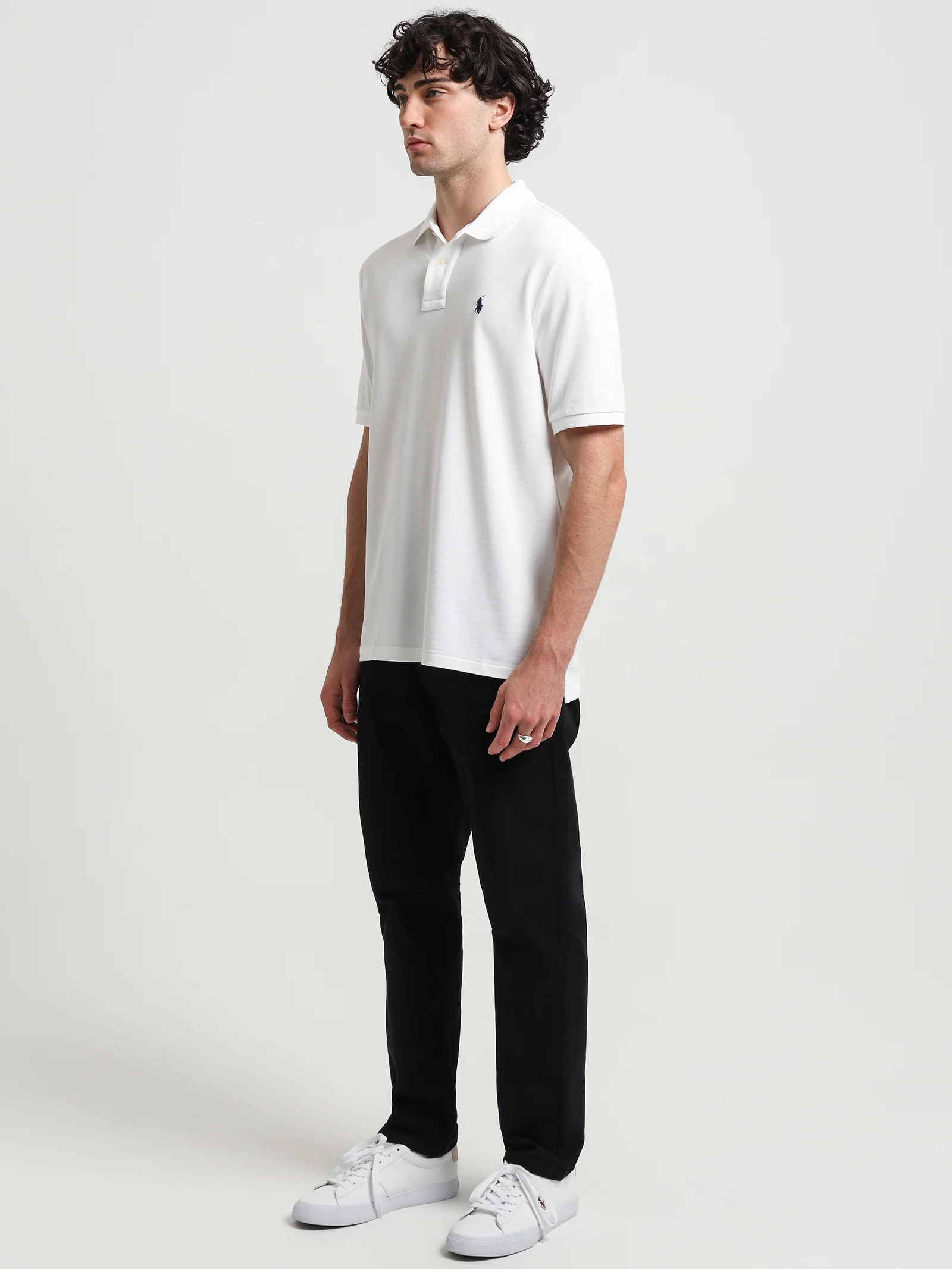 Classic Fit Mesh Polo - Image 4