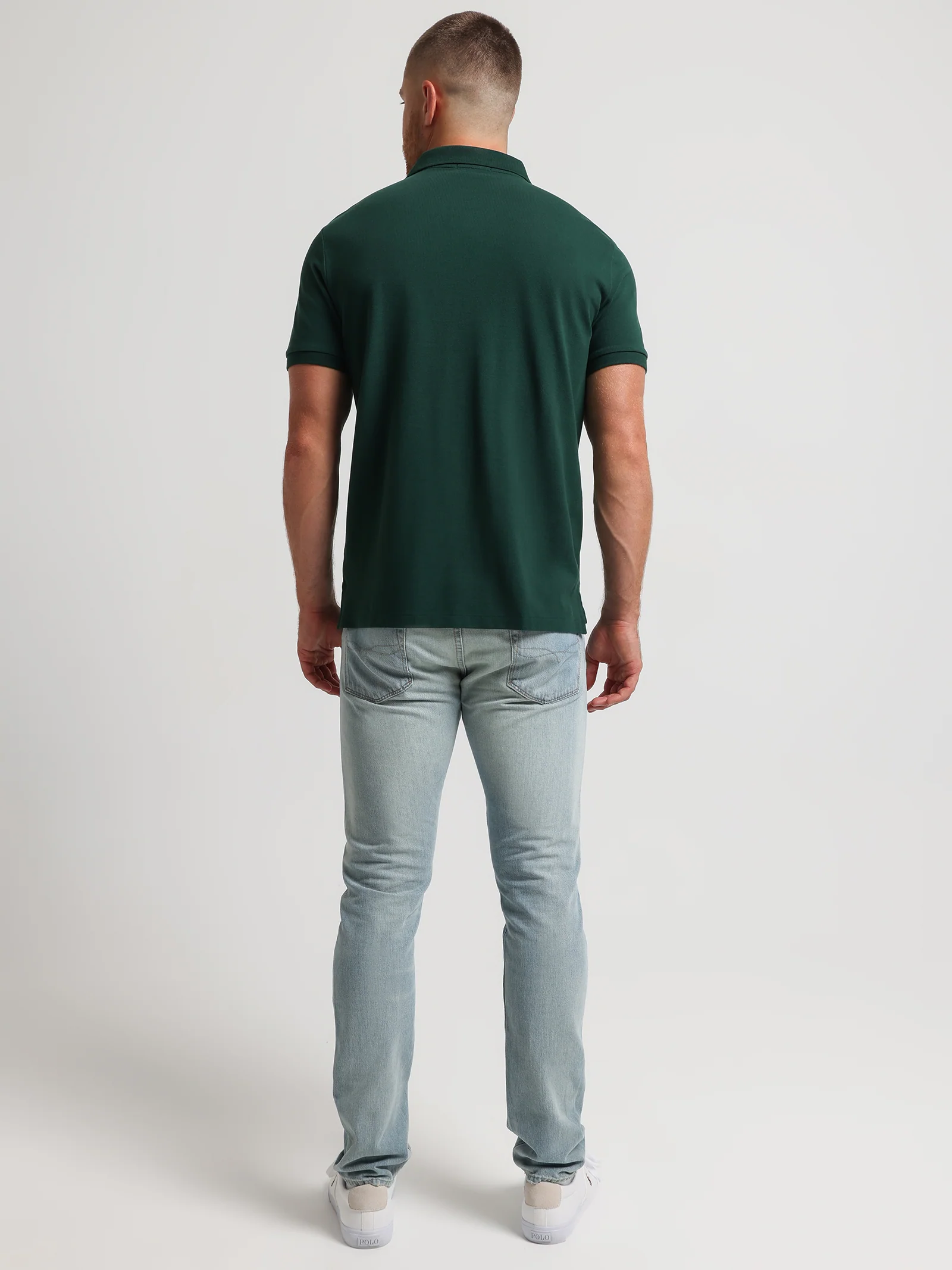 Classic Fit Mesh Polo Shirt - Image 5