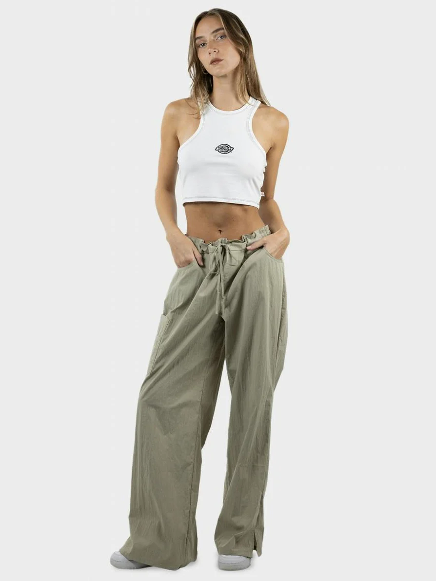 Classic Logo Racer Front Cropped Tank - Image 2